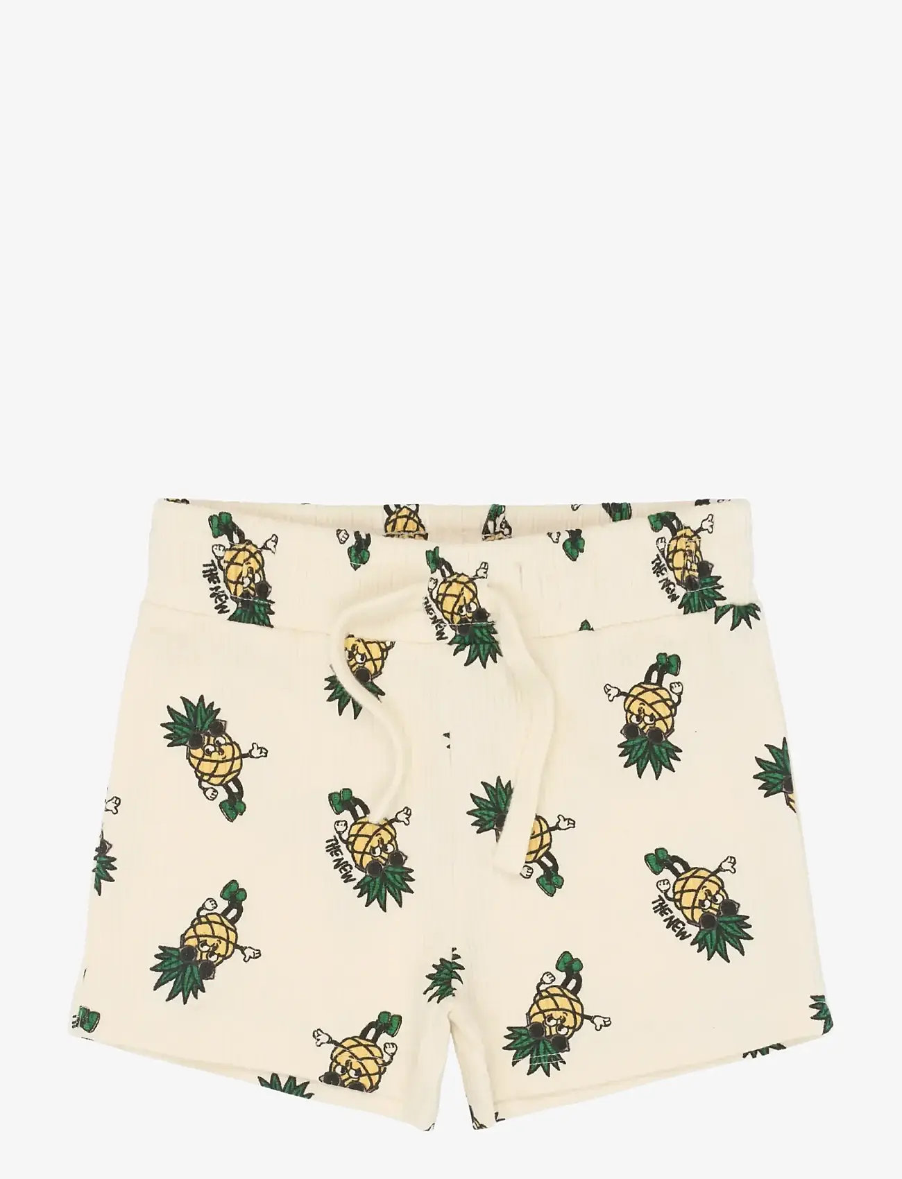 The New - TNSTTravis Rib Shorts - sweatshorts - gardenia aop - 1
