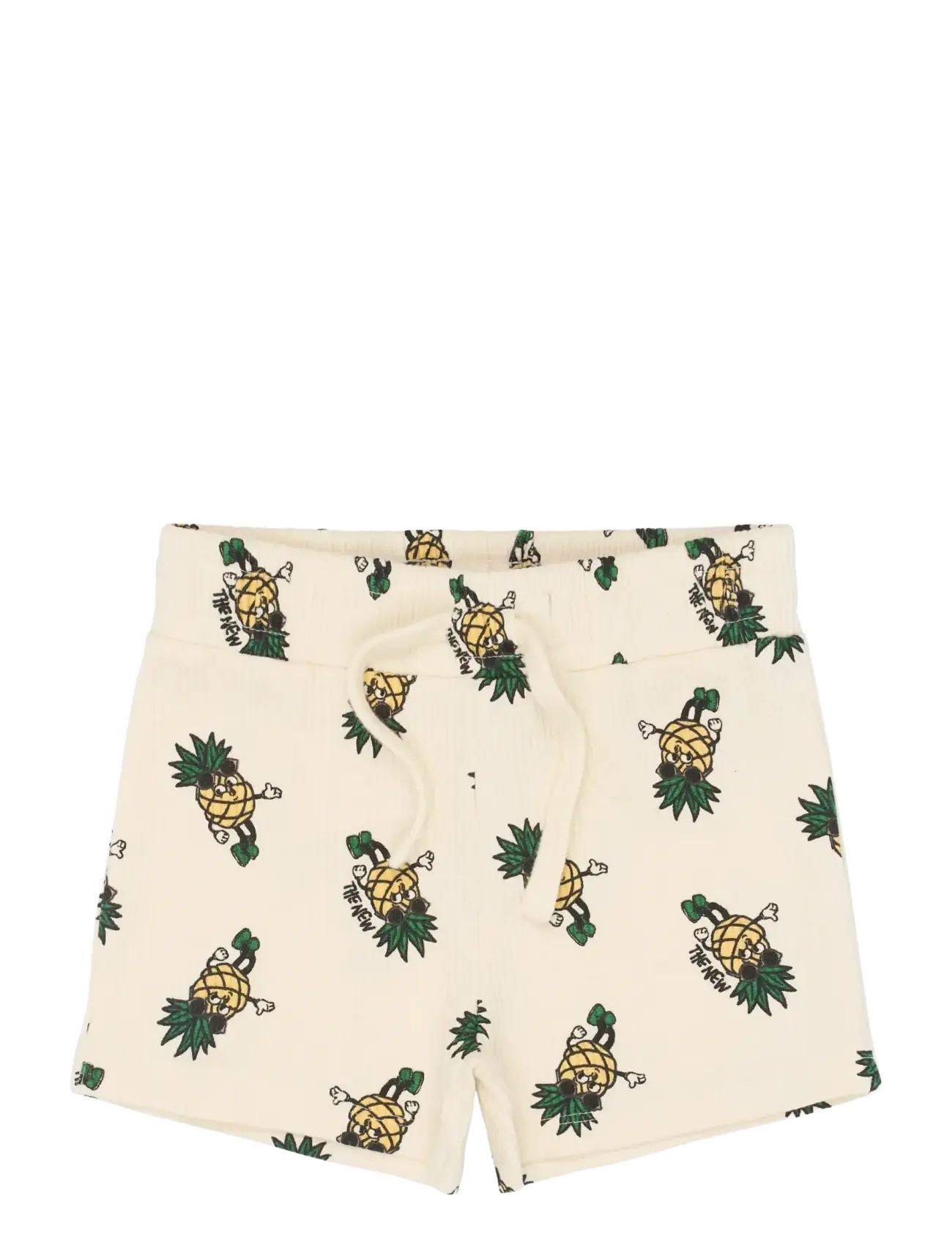 The New TNSTTravis Rib Shorts - Baby 44-92 - GARDENIA AOP / cream
