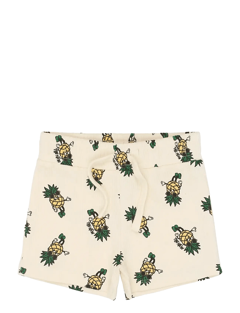 The New - TNSTTravis Rib Shorts - sweatshorts - gardenia aop - 1