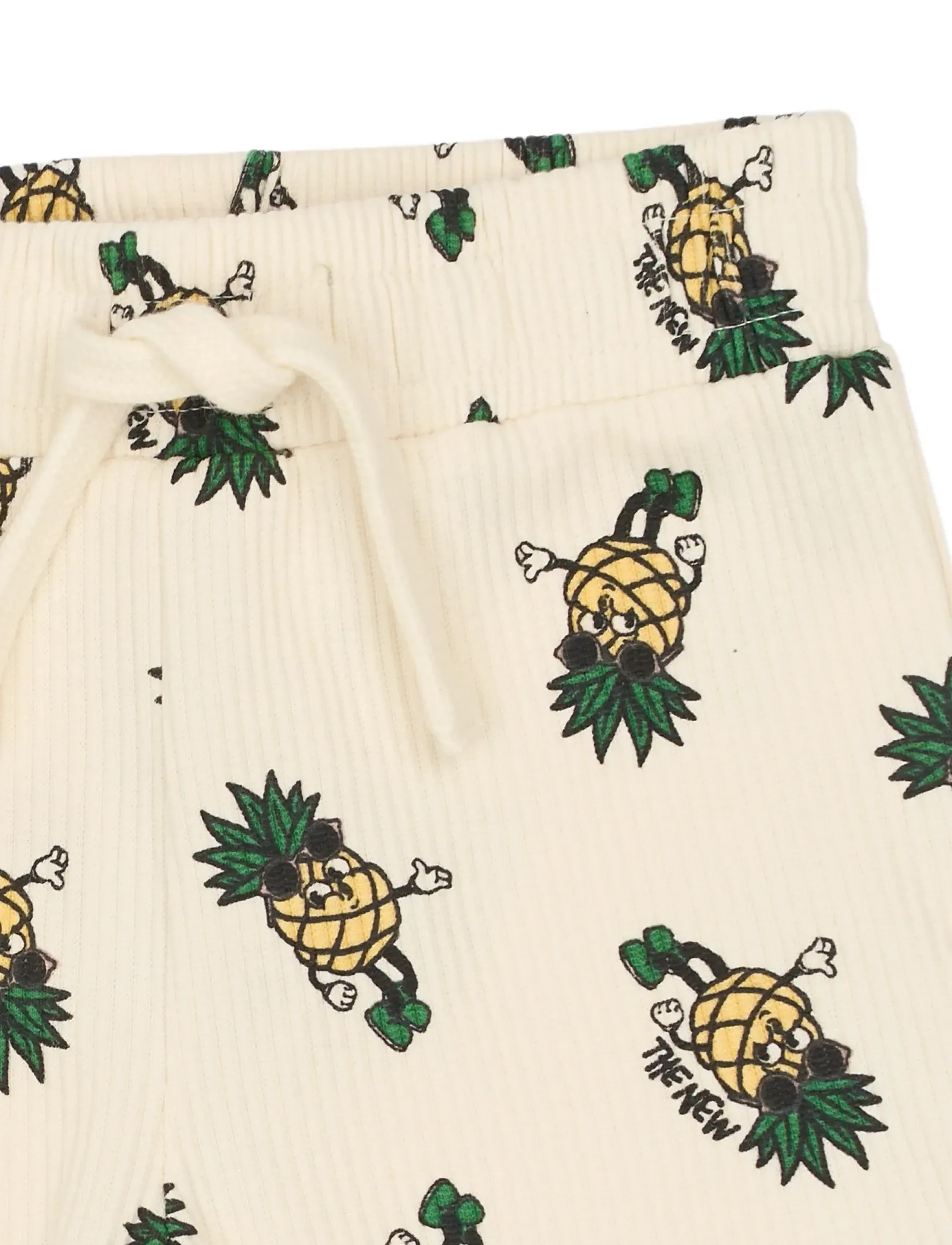 The New - TNSTTravis Rib Shorts - mjúkar stuttbuxur - gardenia aop - 5