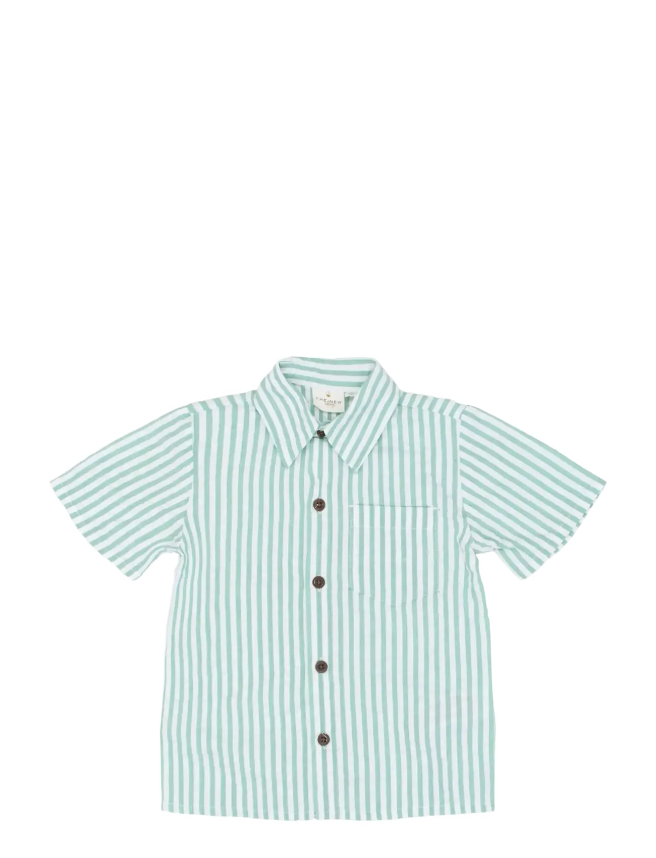 The New TNSTTate S_S Shirt - 4 for 3 - CRÉME DE MENTHE STRIPED / green