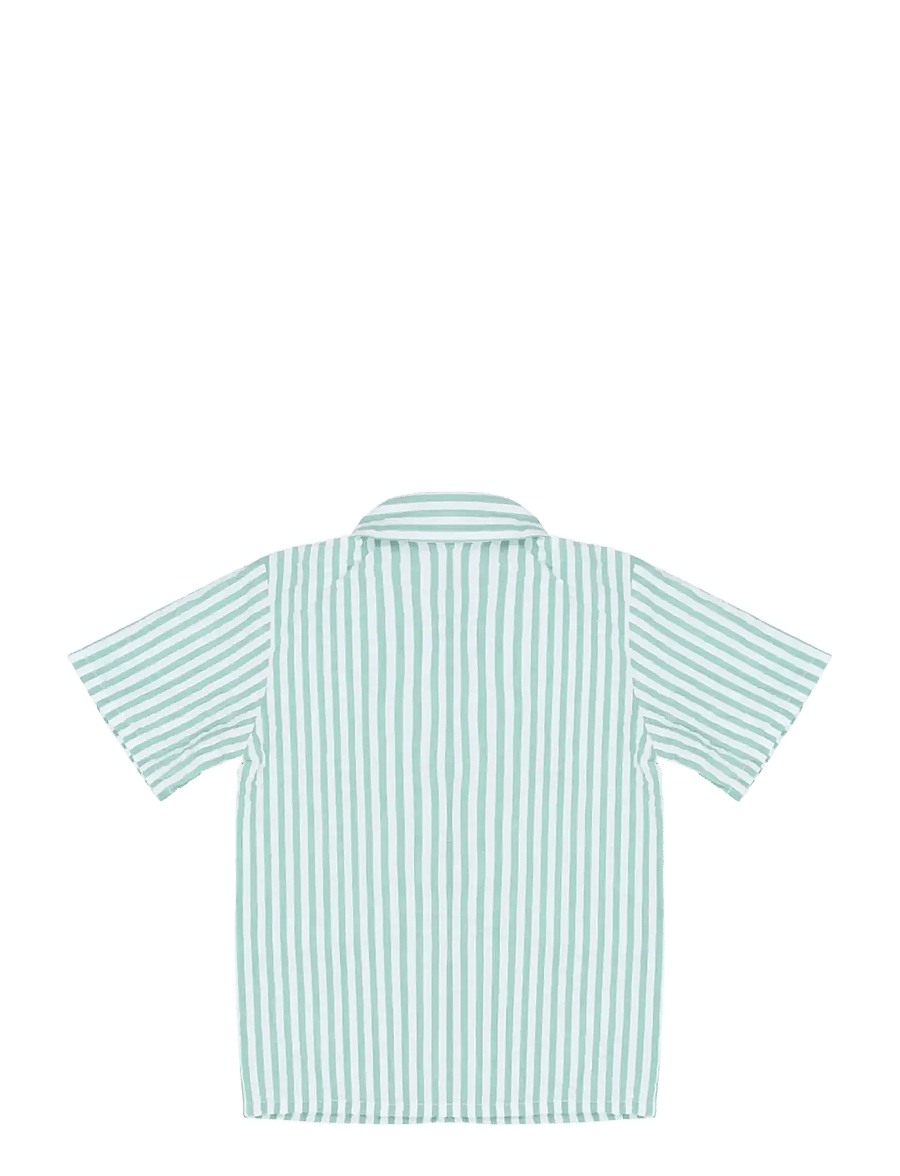 The New - TNSTTate S_S Shirt - kurzärmlige hemden - crÉme de menthe striped - 2