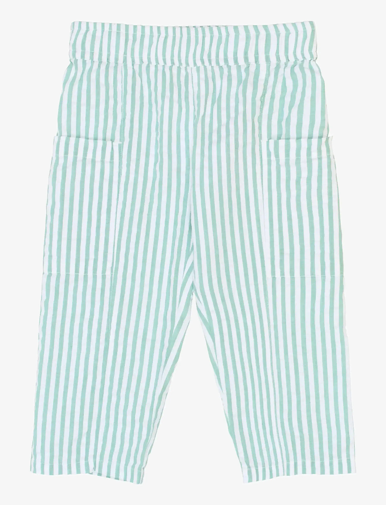 The New - TNSTTate Pants - babybukser - crÉme de menthe striped - 1