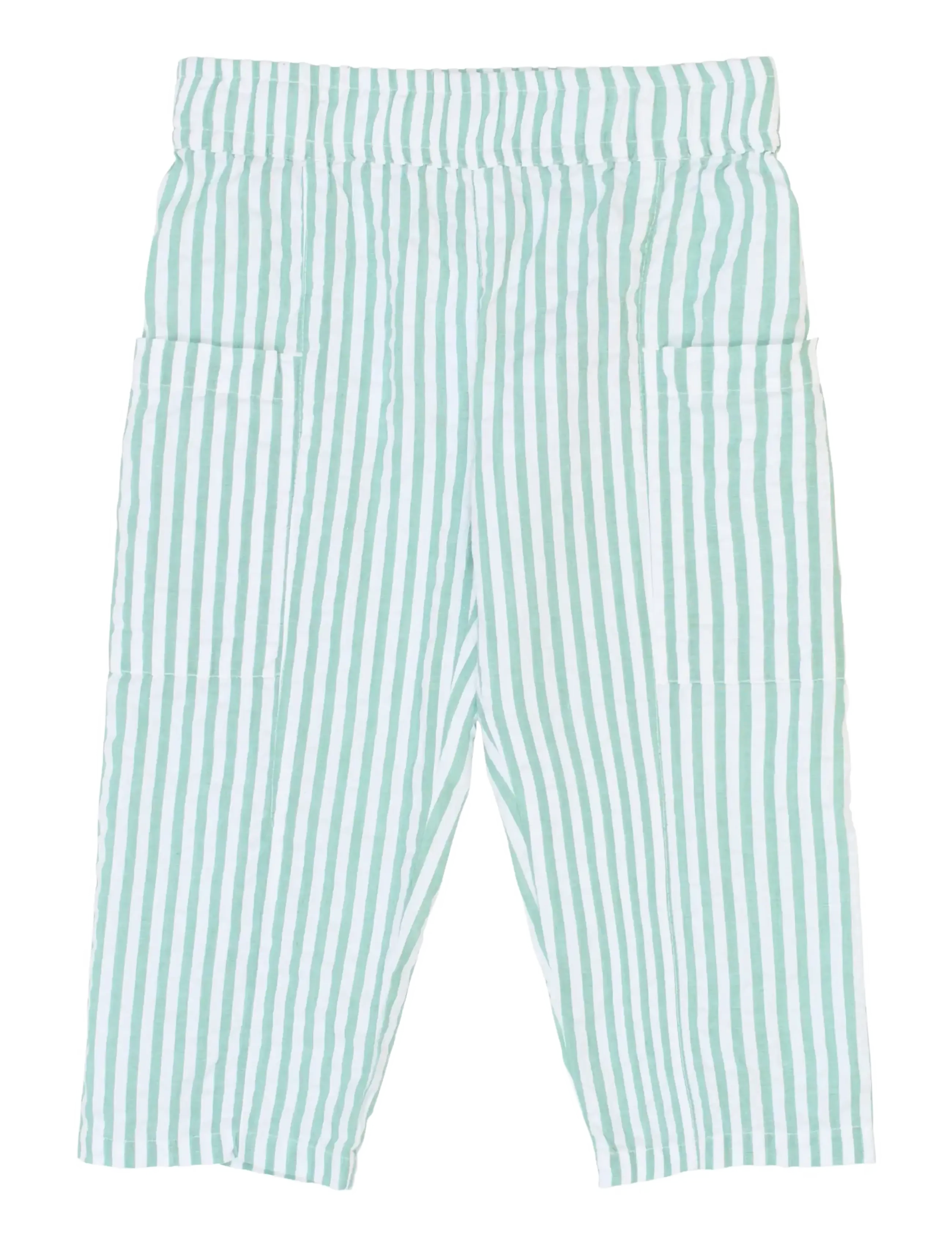 The New TNSTTate Pants - Trousers - CRÉME DE MENTHE STRIPED / white