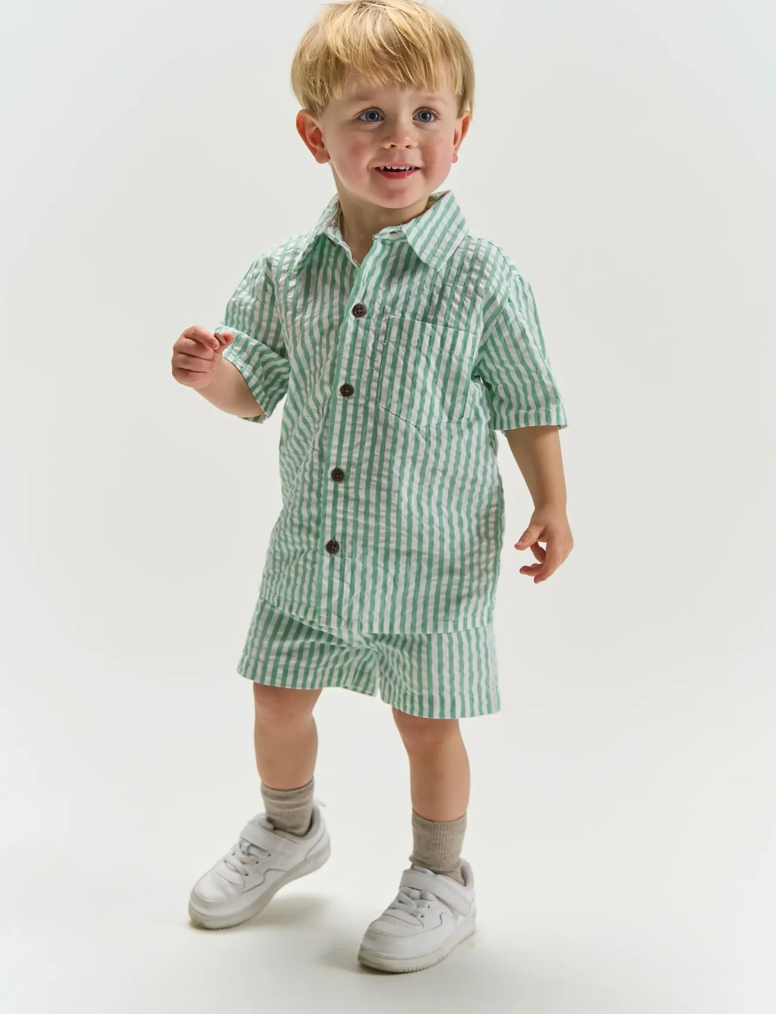 The New TNSTTate Shorts - Shorts - CRÉME DE MENTHE STRIPED / multi