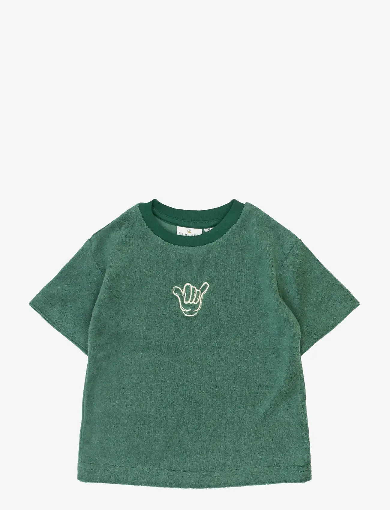 The New - TNSTTerry OS S_S Tee - kortærmede t-shirts - posy green - 1