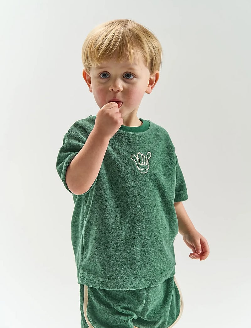 The New - TNSTTerry OS S_S Tee - kortærmede t-shirts - posy green - 0