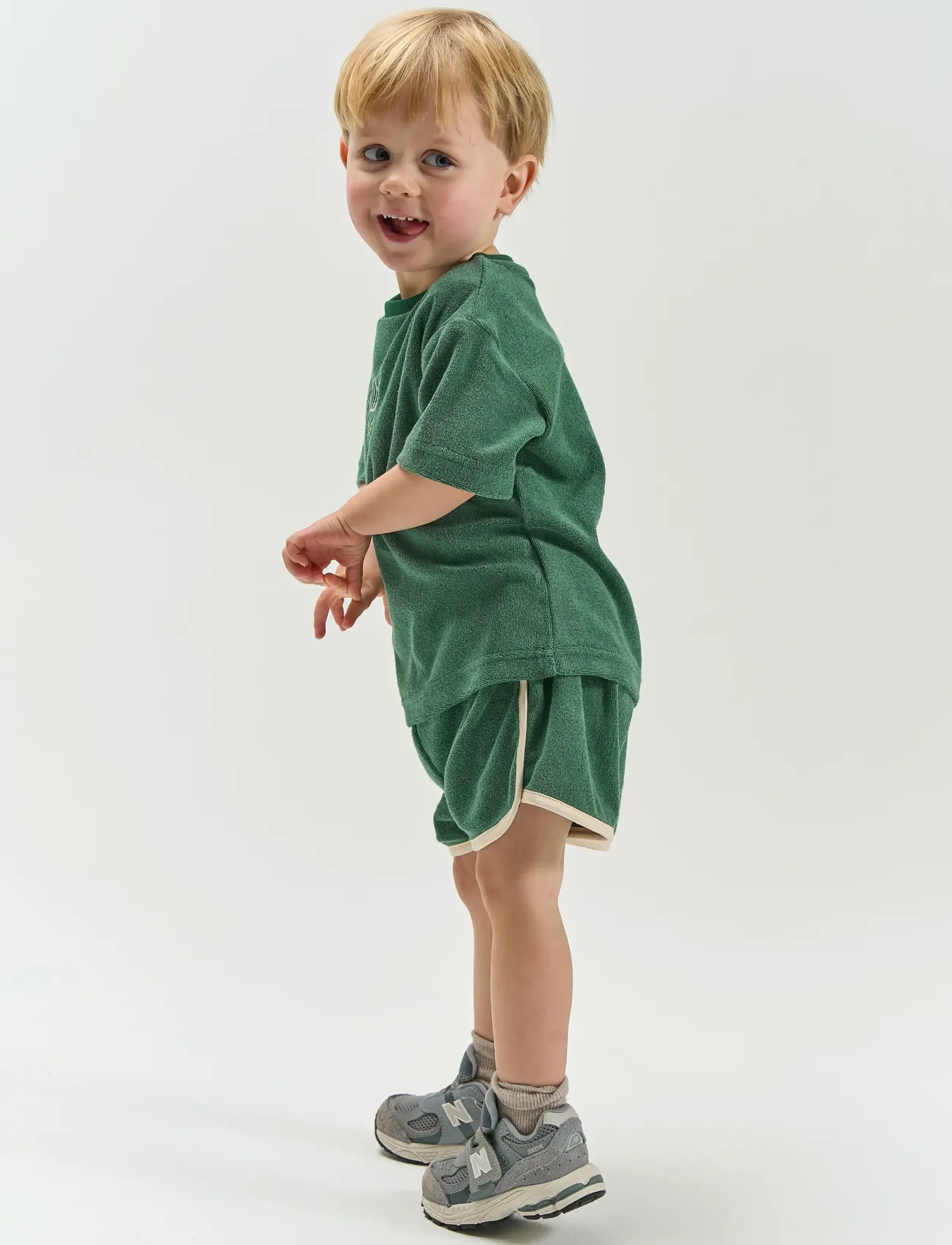 The New - TNSTTerry OS S_S Tee - kortærmede t-shirts - posy green - 3