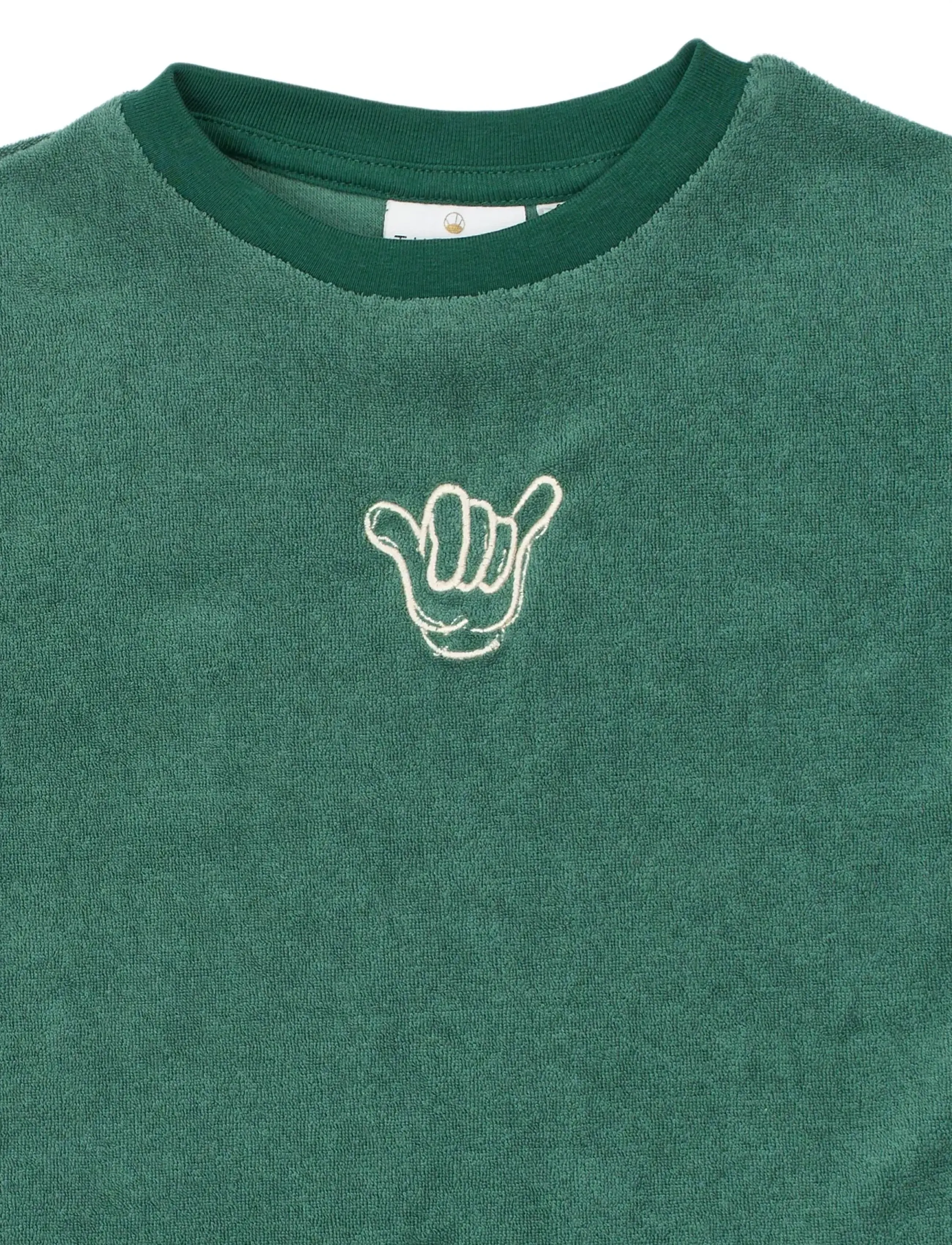 The New - TNSTTerry OS S_S Tee - short-sleeved t-shirts - posy green - 5