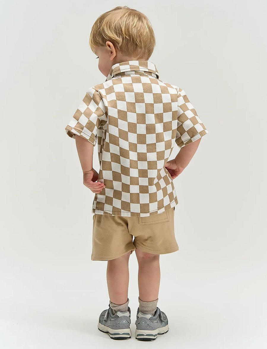The New - TNSTTwill S_S Shirt - lühikeste varrukatega särgid - humus check - 4