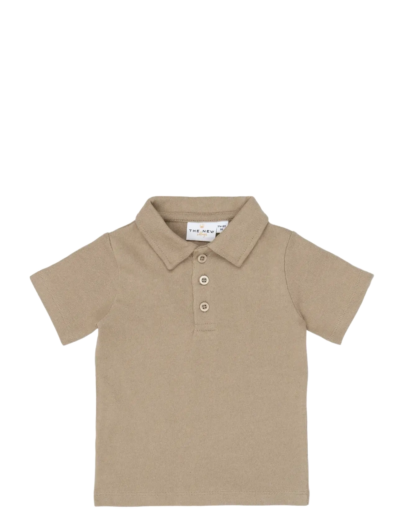 The New Tnststeward S_S Polo, 110, Beige, Polo Skjorter > Langærmede Polo Shirts, Børn