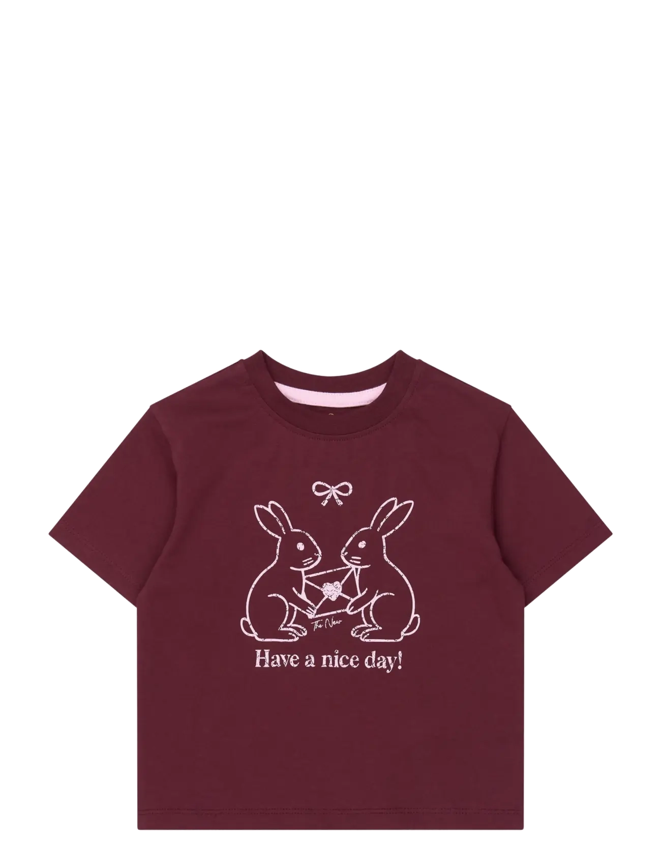 The New Tnstvalkyria Os S_S Tee, 92, Burgundy, T-Shirts > Kortærmede, Børn
