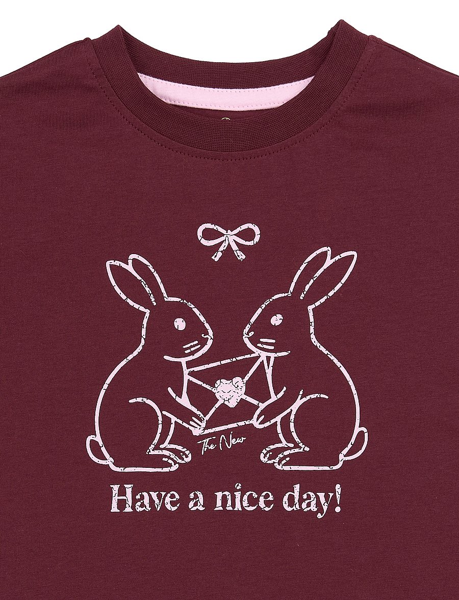 The New - TNSTValkyria OS S_S Tee - lühikeste varrukatega t-särgid - burgundy tn - 2