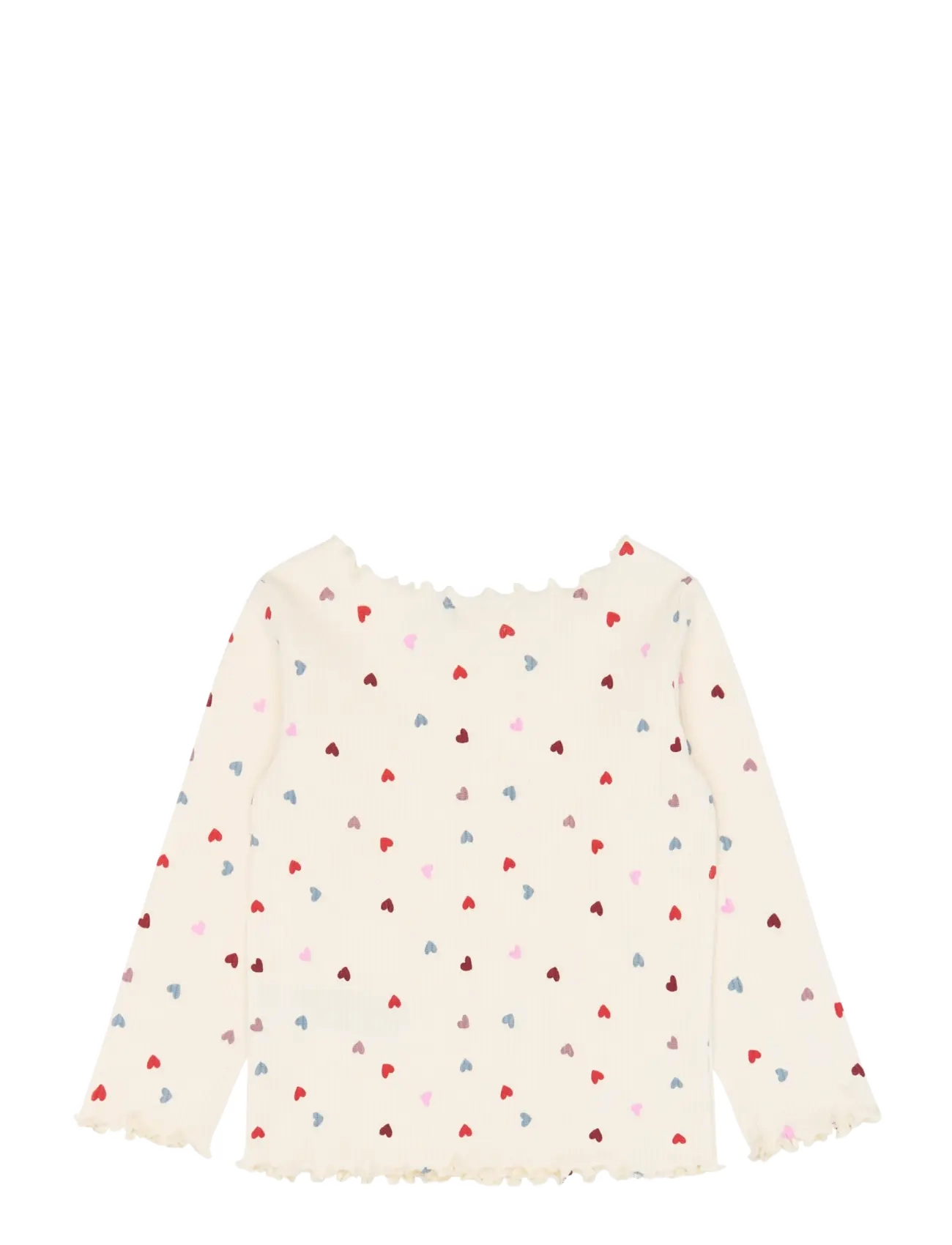 The New - TNSTVera L_S Rib Tee - langärmelig - gardenia aop - 2