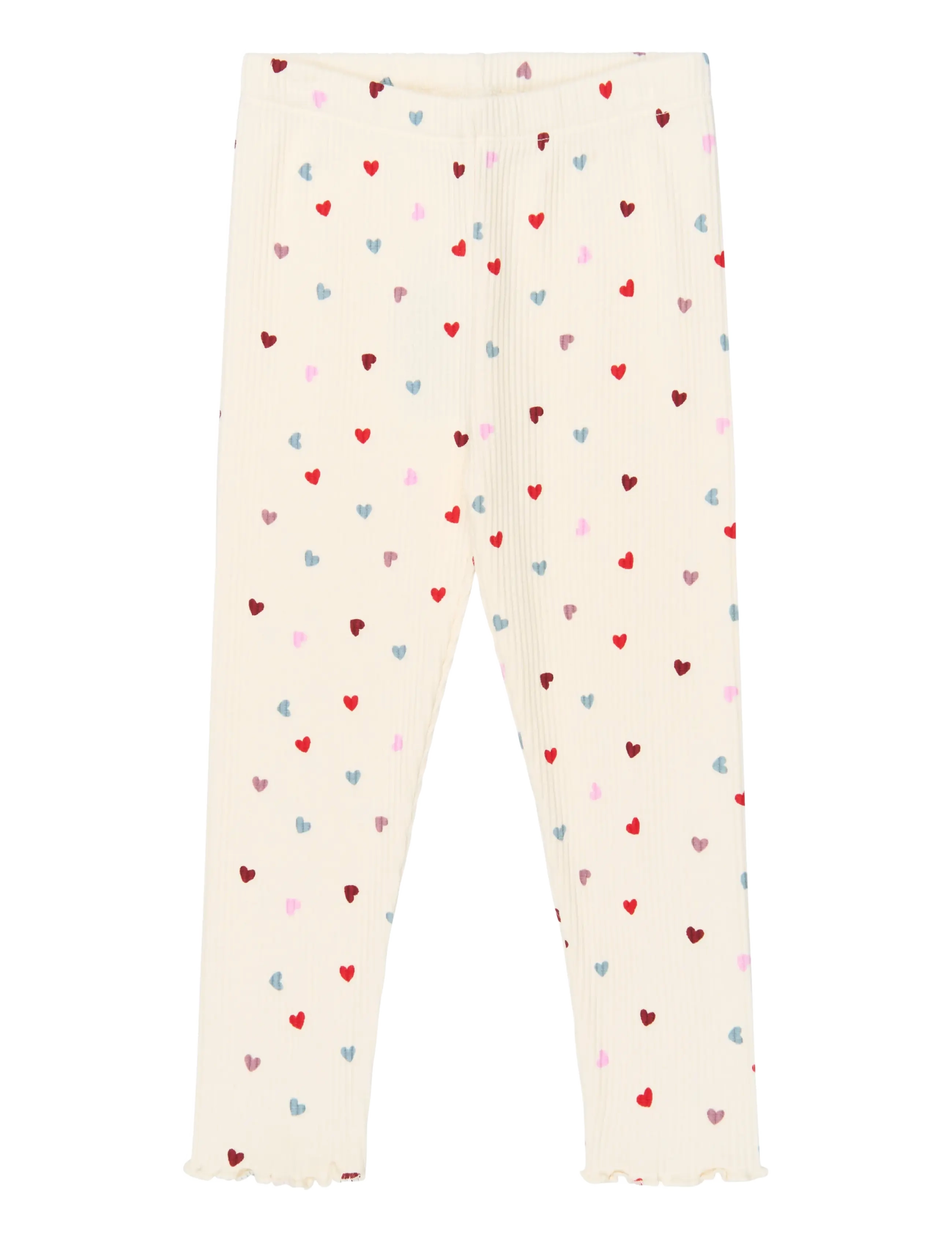 The New TNSTVera Rib Leggings - Baby 44-92 - GARDENIA AOP / cream