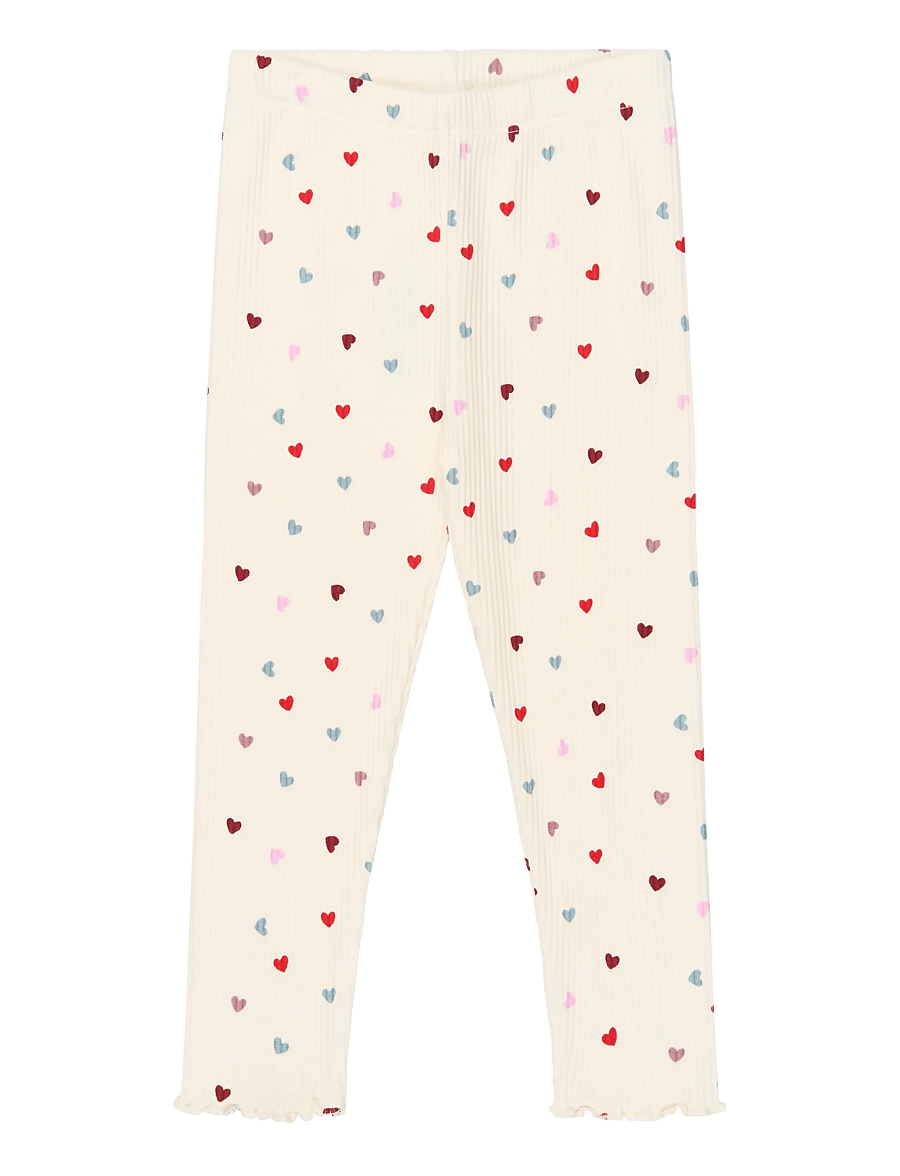 The New - TNSTVera Rib Leggings - leggings - gardenia aop - 1