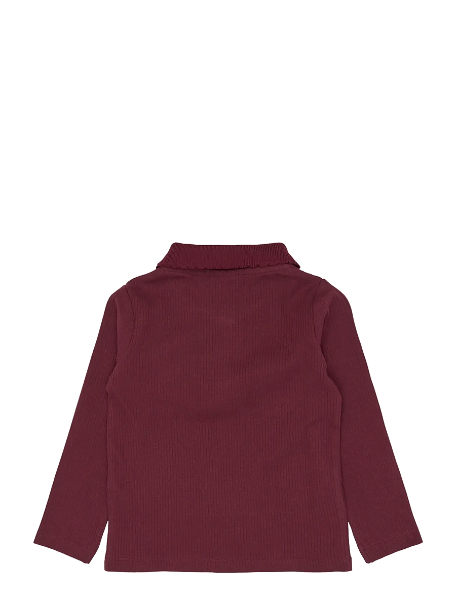 The New - TNSTVernina L_S Rib Polo - langärmelig poloshirt - burgundy tn - 2
