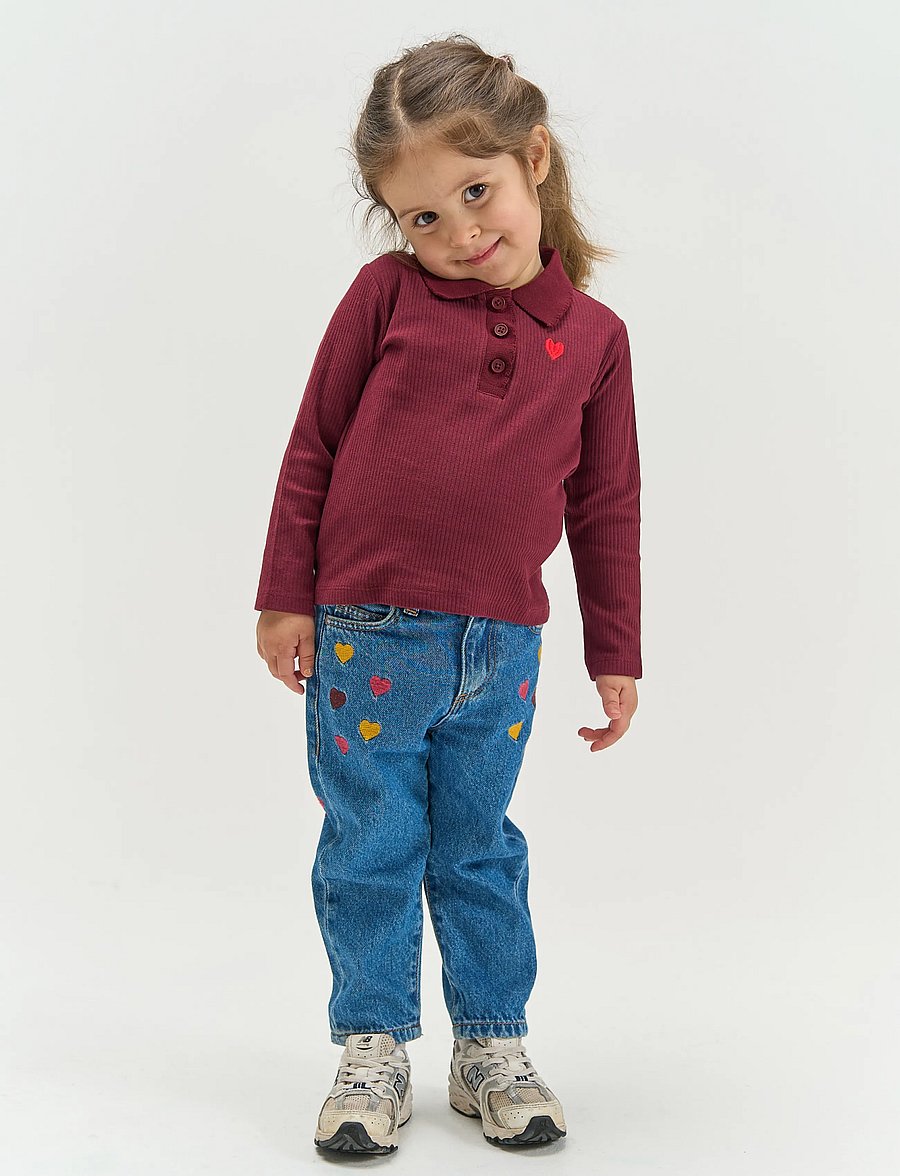 The New - TNSTVernina L_S Rib Polo - langärmelig poloshirt - burgundy tn - 0