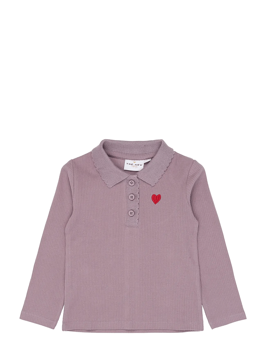 The New - TNSTVernina L_S Rib Polo - langärmelig poloshirt - elderberry tn - 1