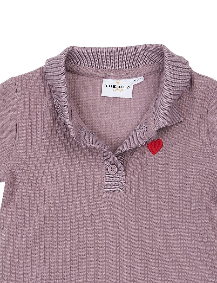The New - TNSTVernina L_S Rib Polo - langärmelig poloshirt - elderberry tn - 4