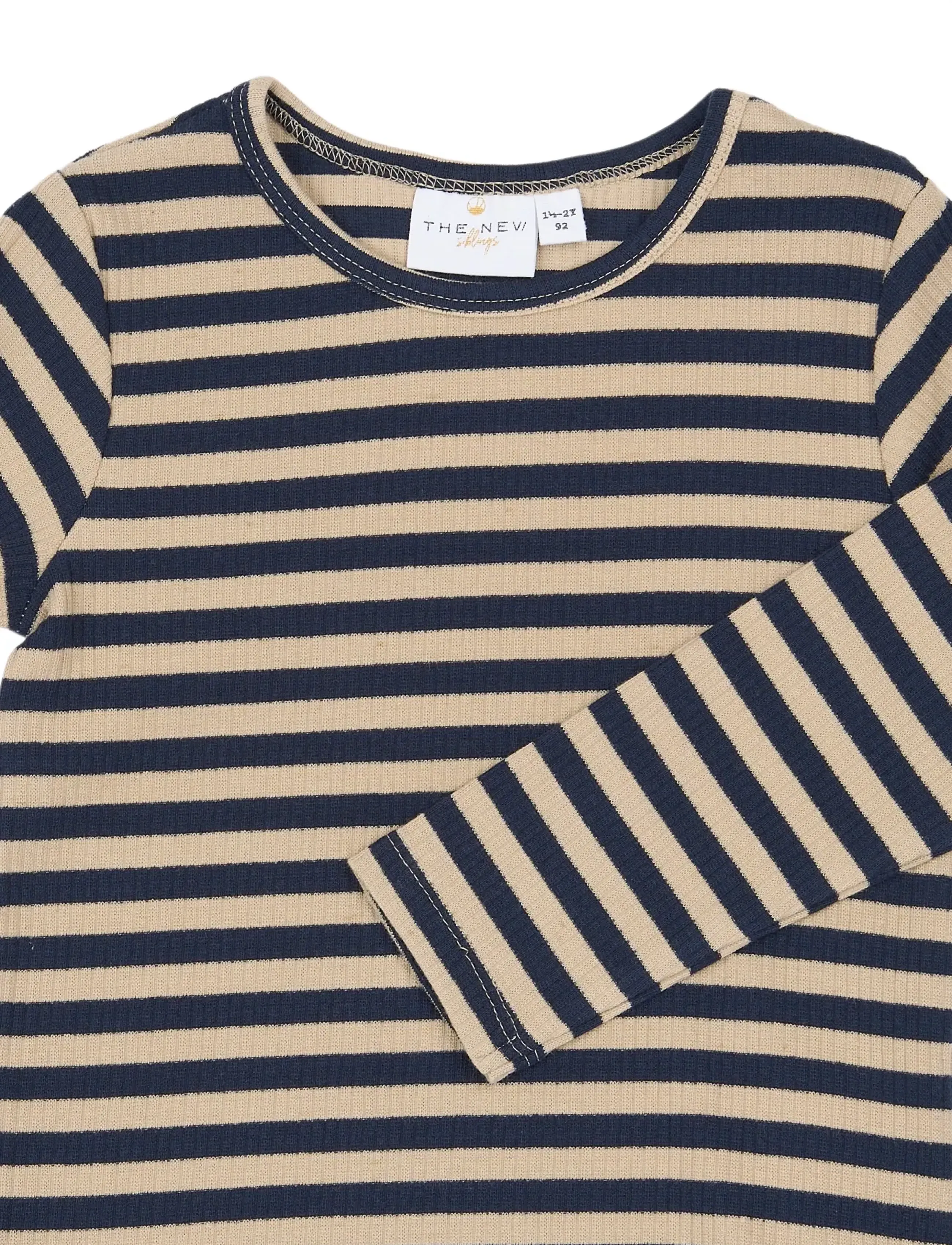 The New - TNSTFro L_S Rib Tee - efterårstøj - navy blazer striped - 3