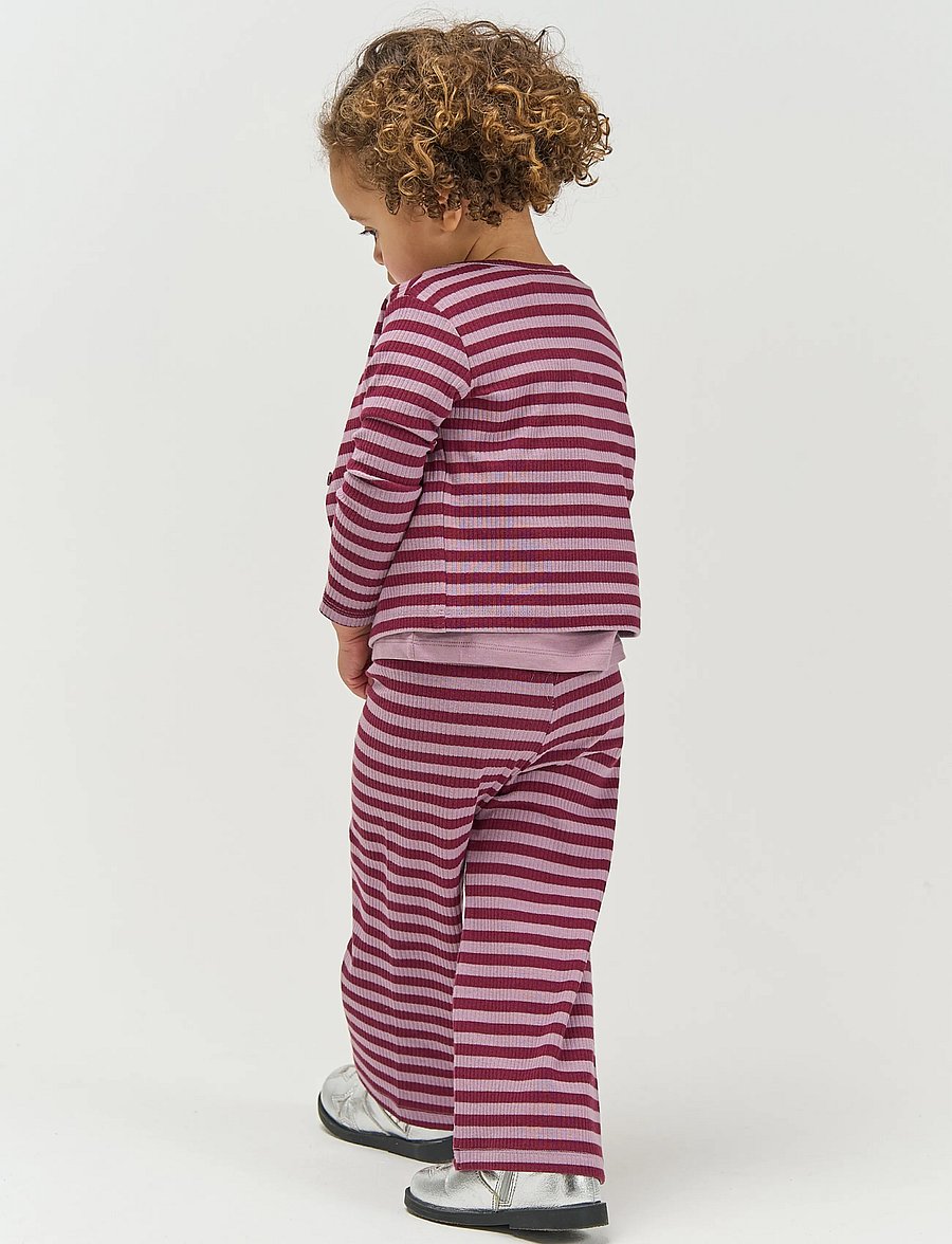 The New - TNSTFro Wide Rib Pants - elderberry striped tn - 4