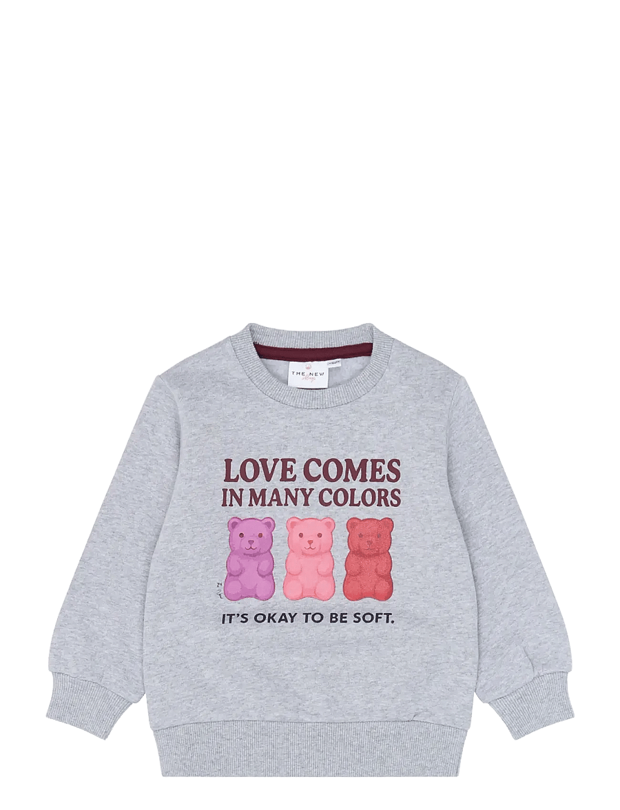The New - TNSTVinna Sweatshirt - sweatshirts - light grey melange - 1