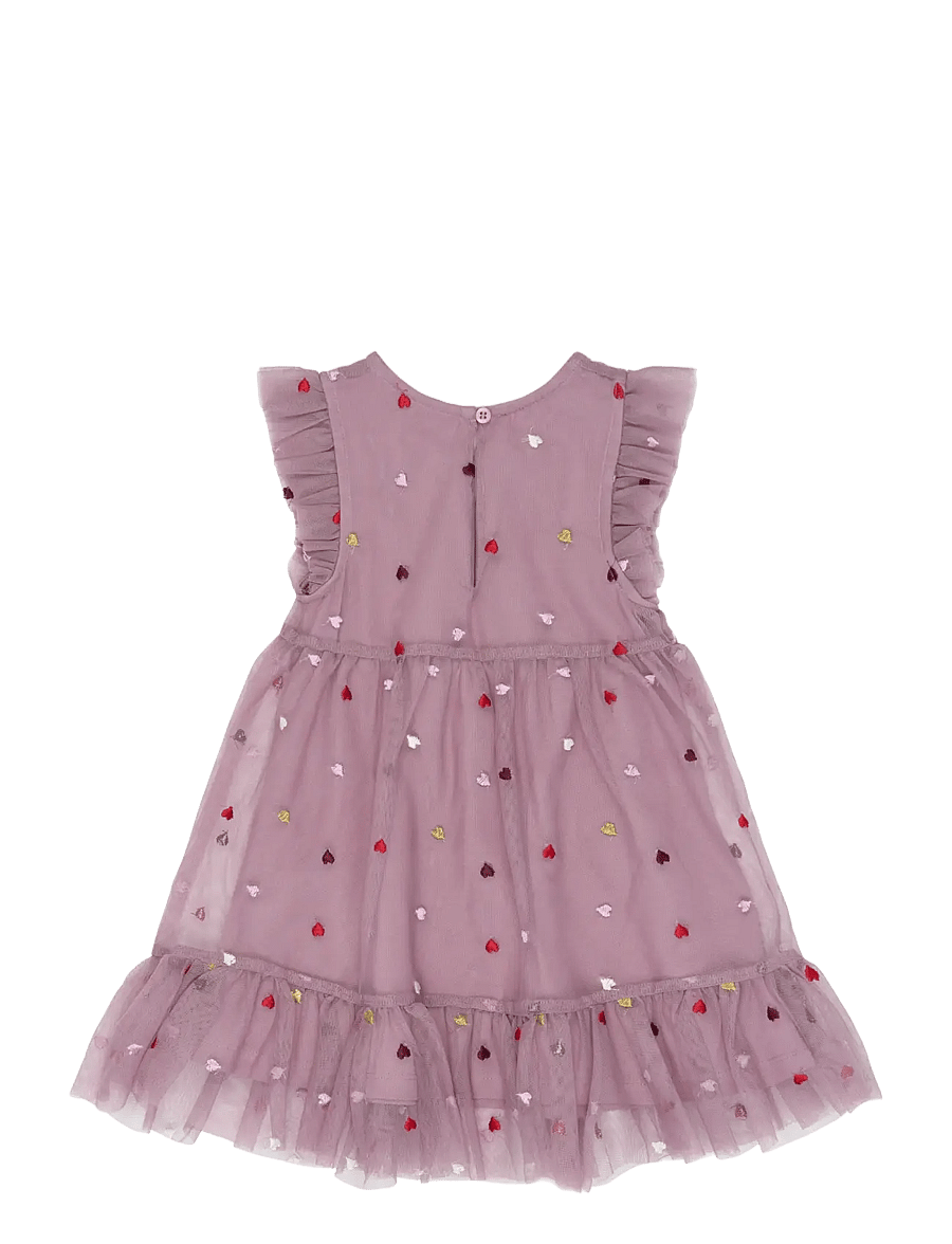 The New - TNSTVadia S_L Mesh Dress - Ærmeløse babykjoler - elderberry emb tn - 2