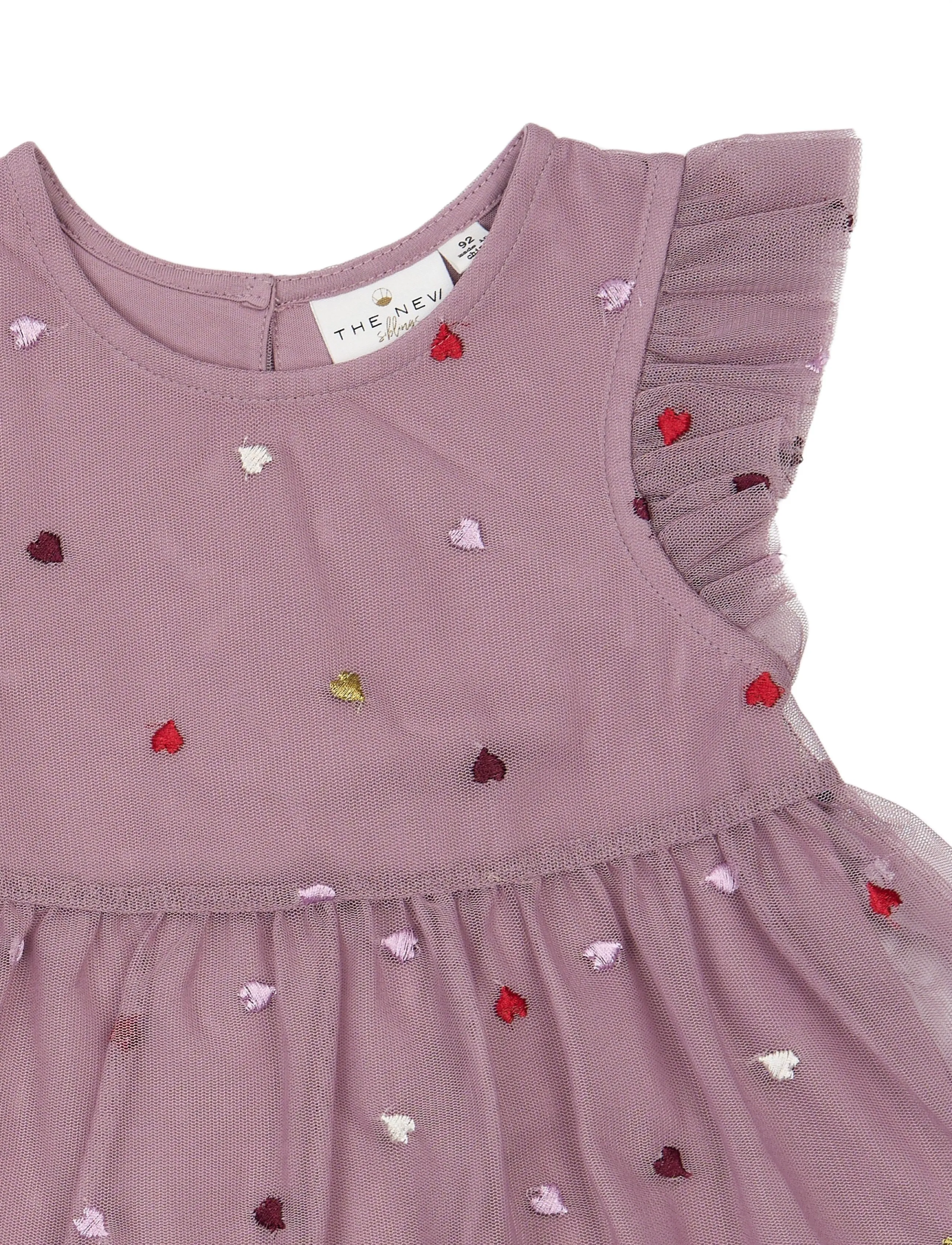 The New - TNSTVadia S_L Mesh Dress - Ærmeløse babykjoler - elderberry emb tn - 5