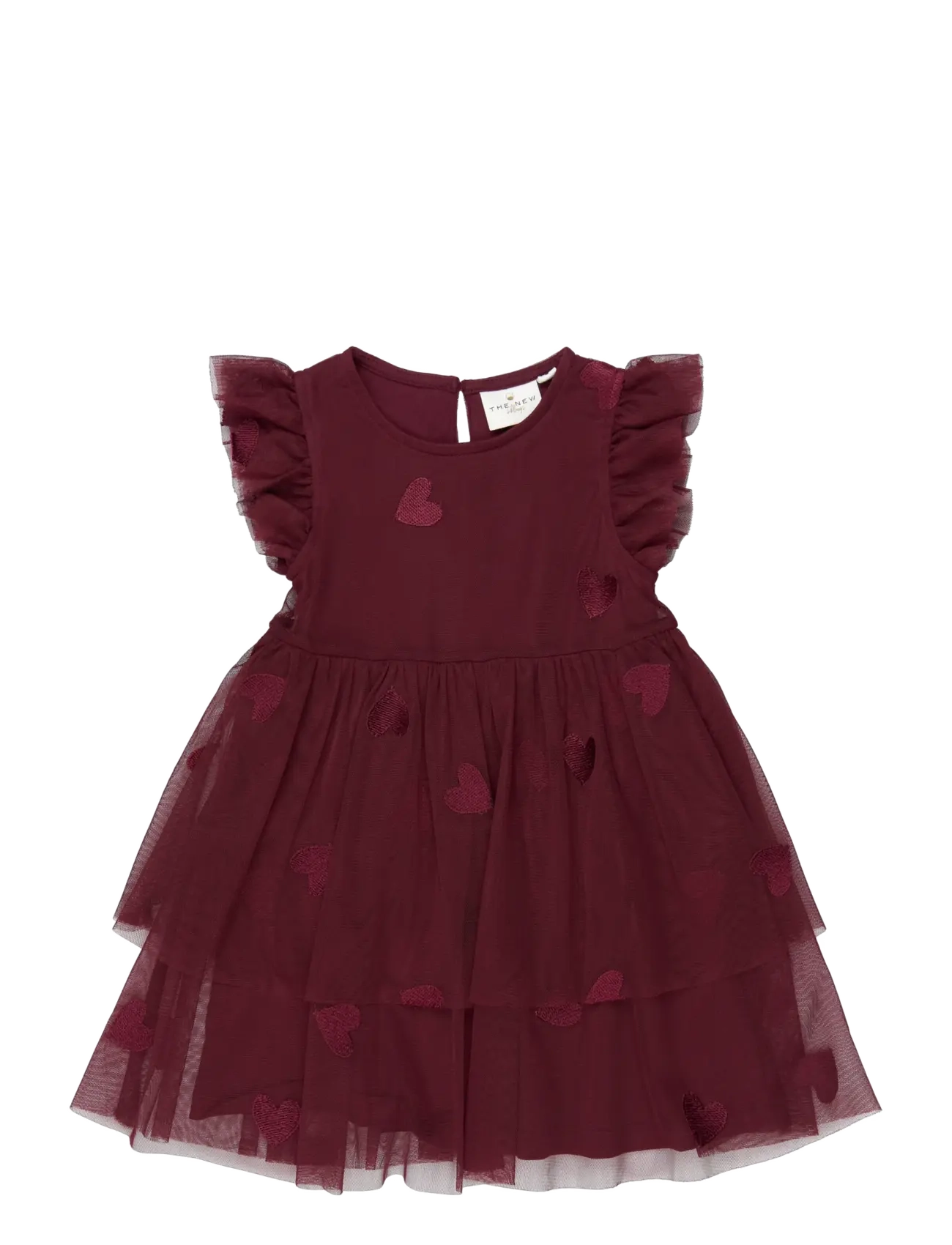 The New TNSTVonda S_L Mesh Dress - Clothing - BURGUNDY EMB TN / burgundy