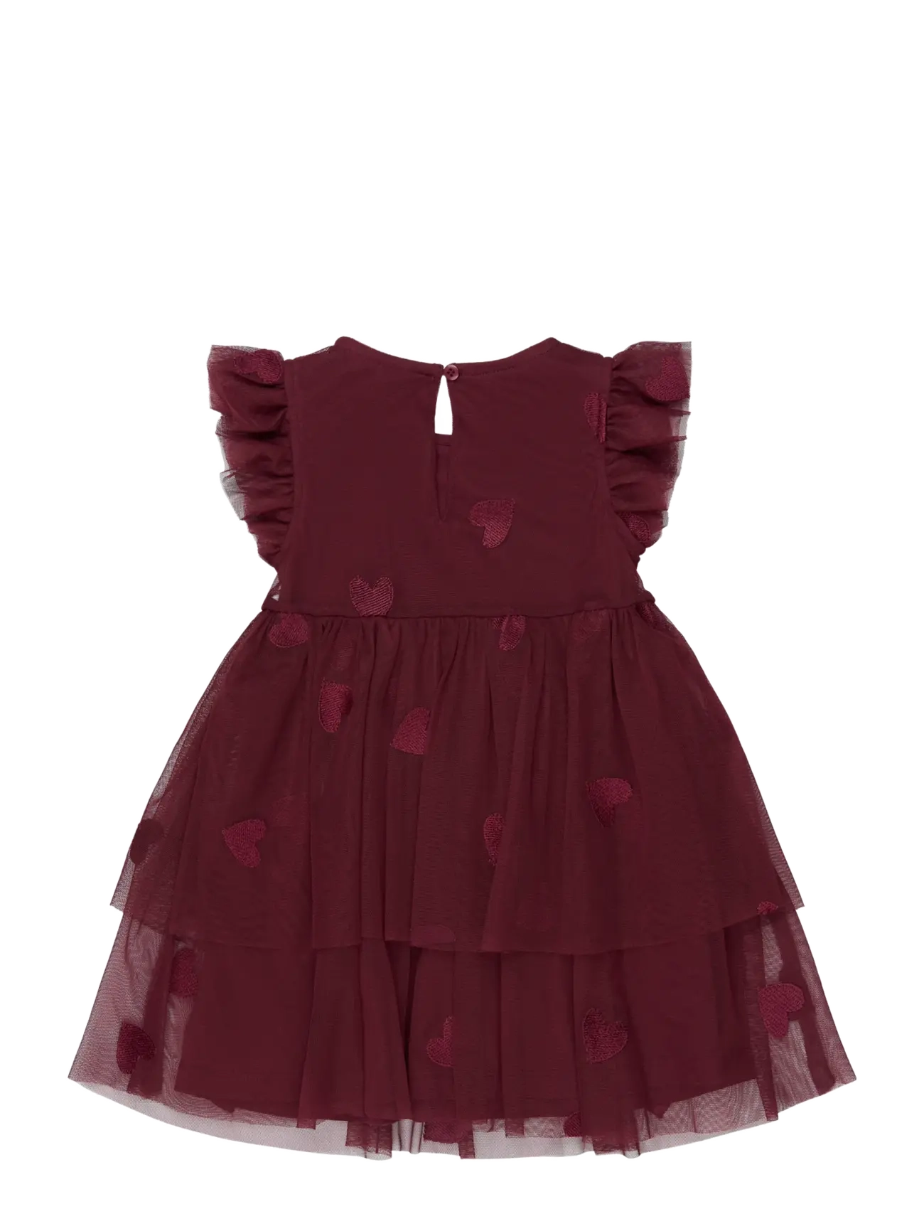 The New - TNSTVonda S_L Mesh Dress - sleeveless baby dresses - burgundy emb tn - 1