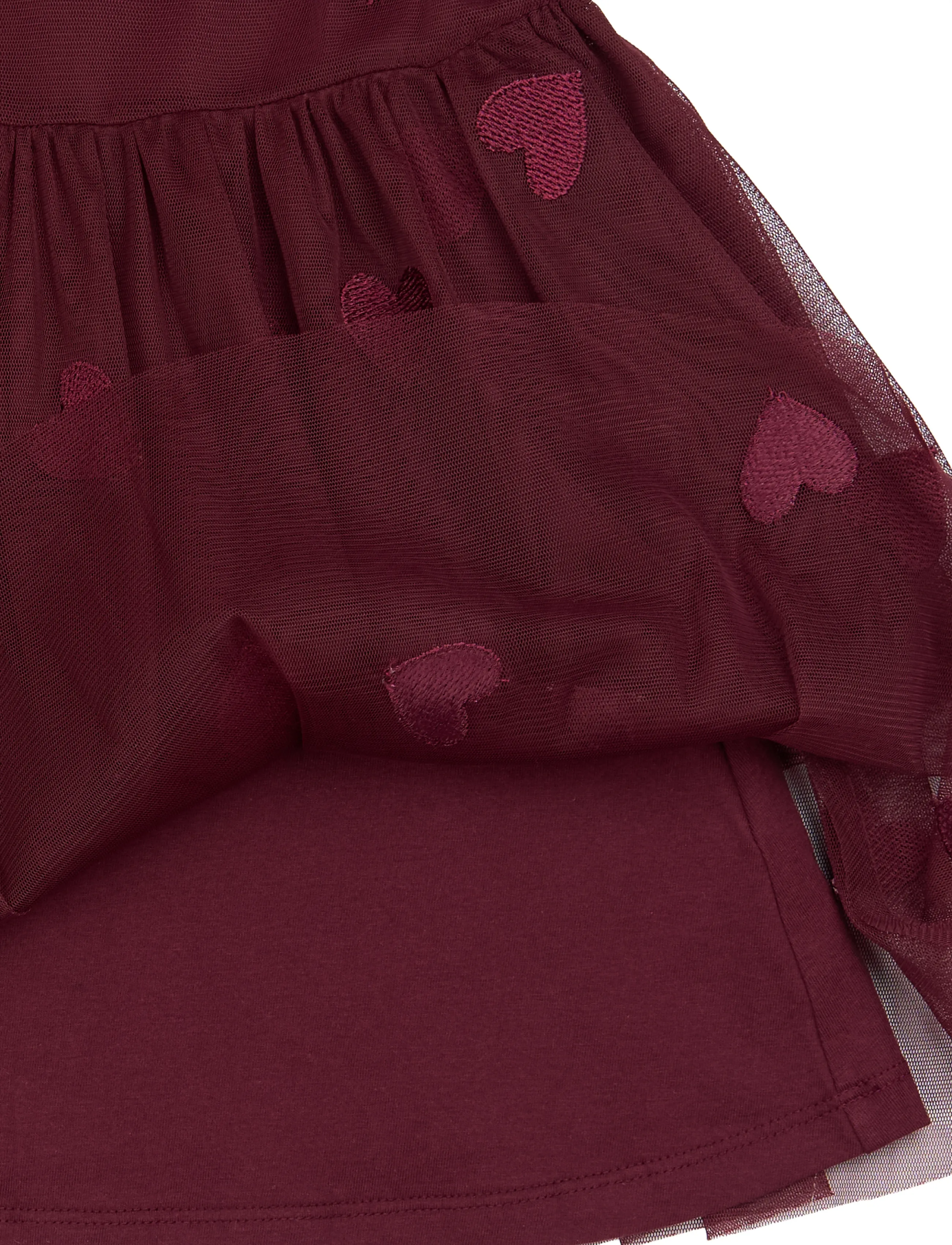 The New - TNSTVonda S_L Mesh Dress - sleeveless baby dresses - burgundy emb tn - 2
