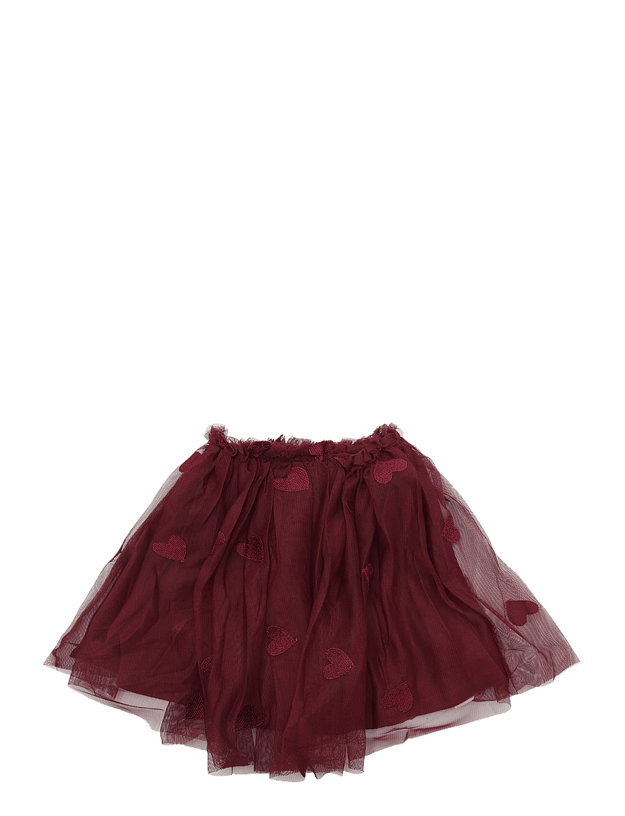 The New - TNSTVonda Mesh Skirt - tüll-rock - burgundy emb tn - 0