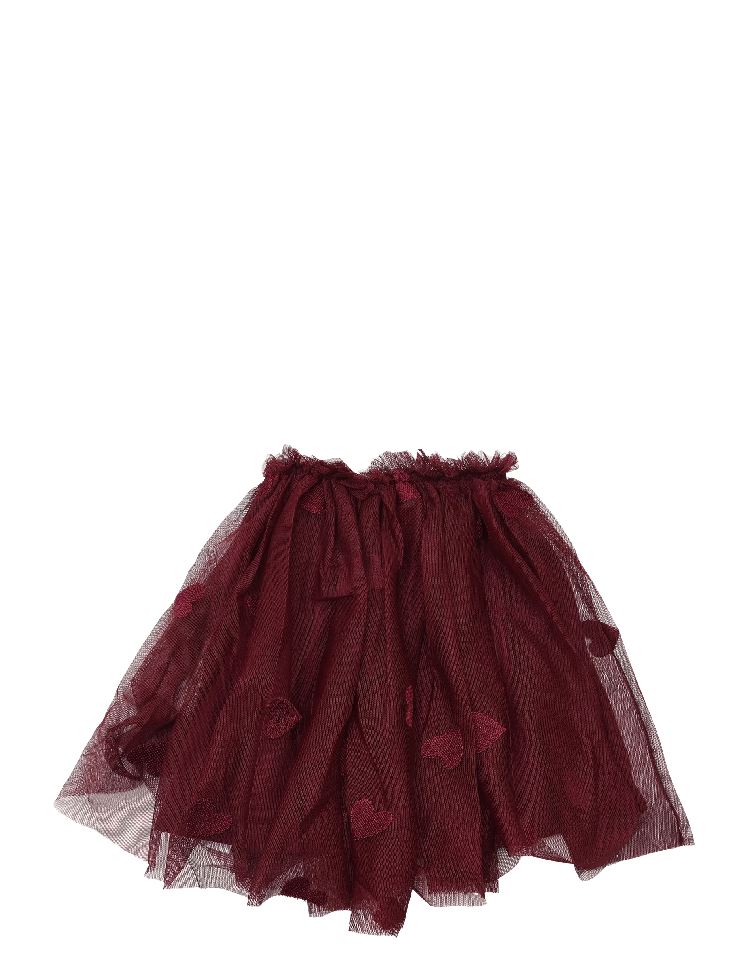 The New - TNSTVonda Mesh Skirt - tüll-rock - burgundy emb tn - 1