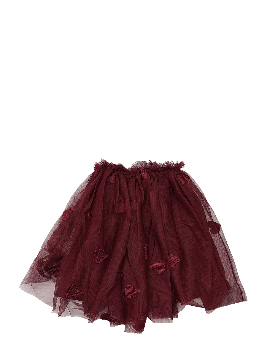 The New - TNSTVonda Mesh Skirt - tüll-rock - burgundy emb tn - 1
