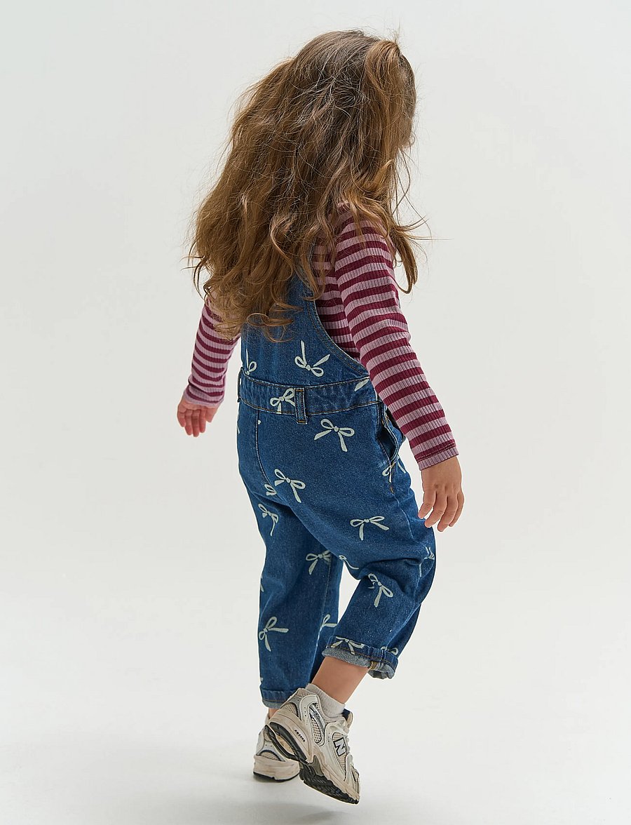 The New - TNSTVinaya Denim Dungarees - buksedragter - medium blue denim aop - 4