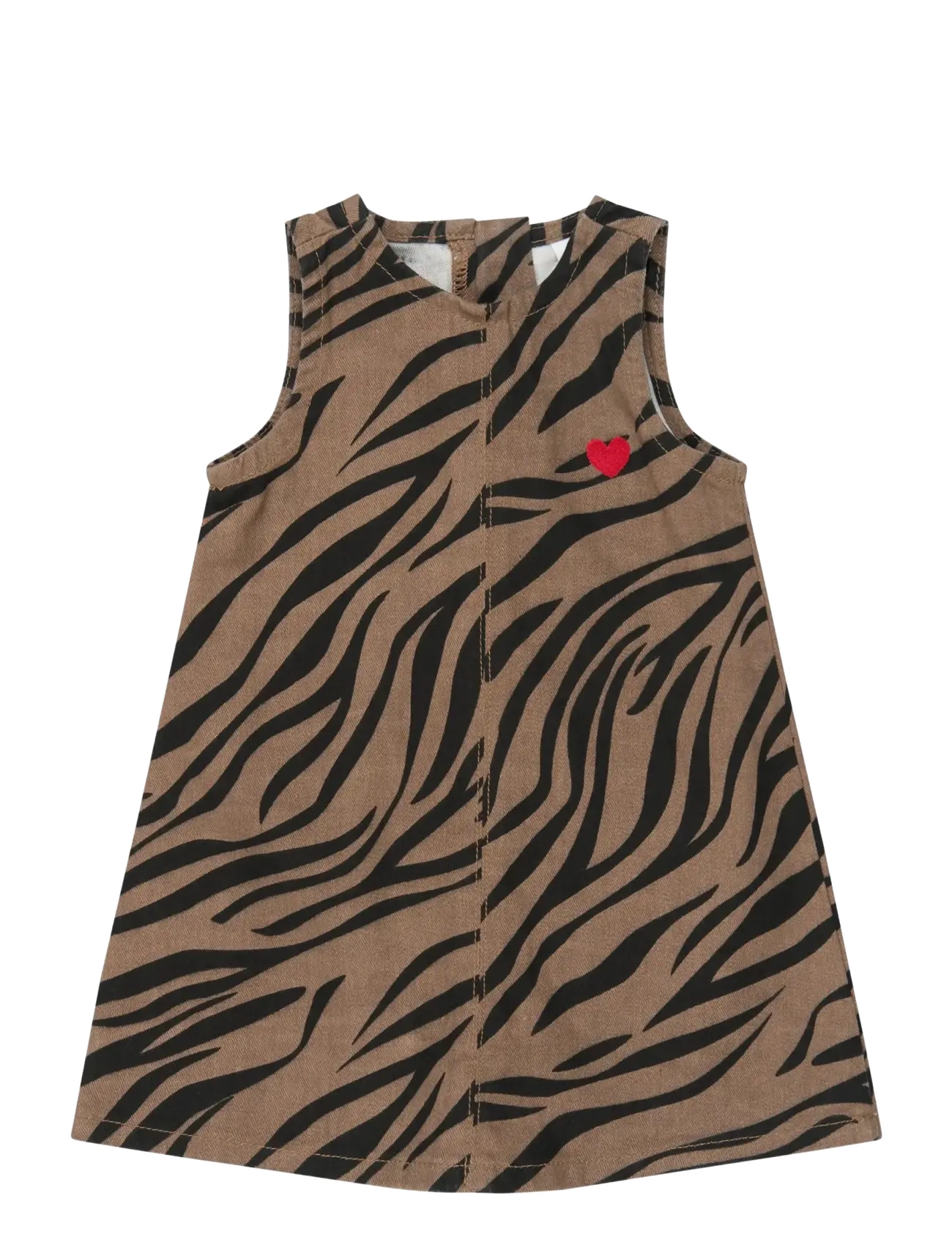 The New TNSTValonya S_L Denim Dress - Kleidung - TAUPE GRAY AOP TN / brown