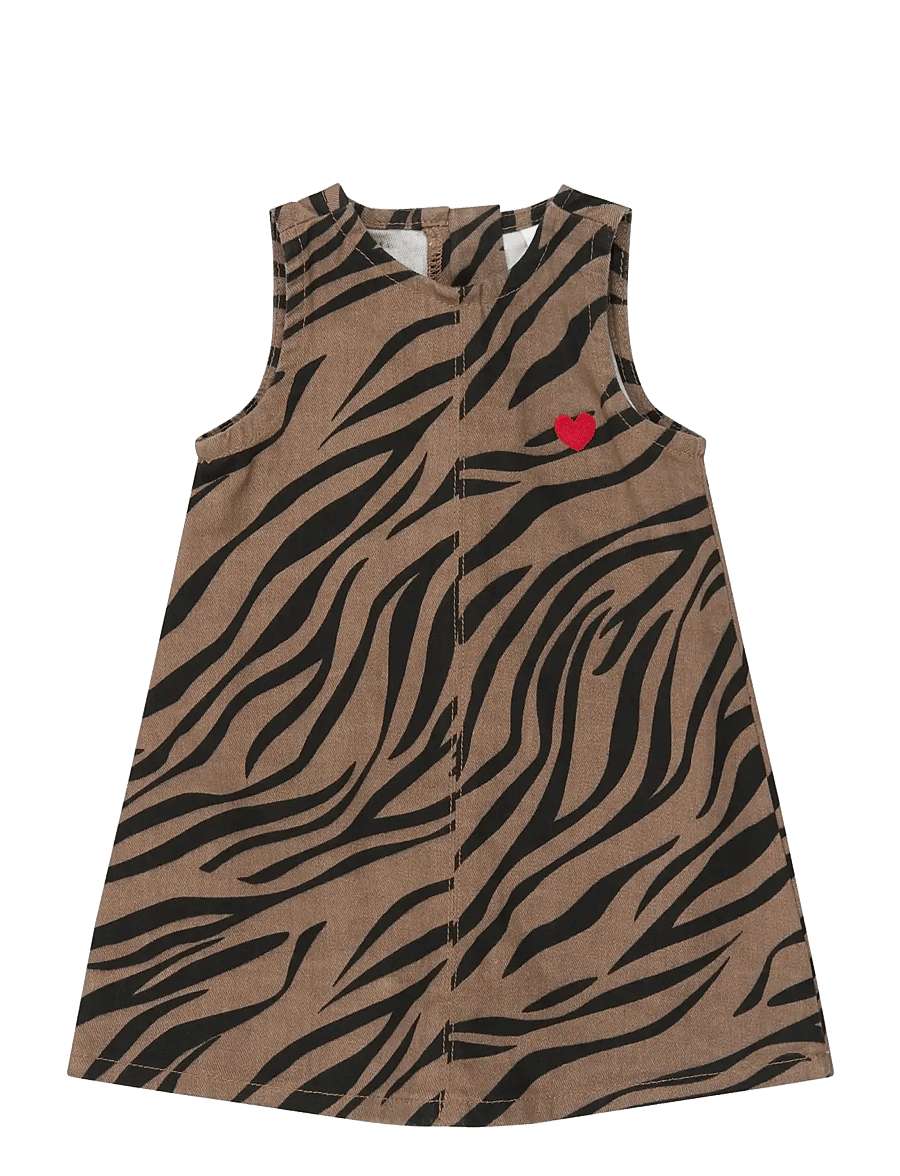 The New - TNSTValonya S_L Denim Dress - taupe gray aop tn - 0