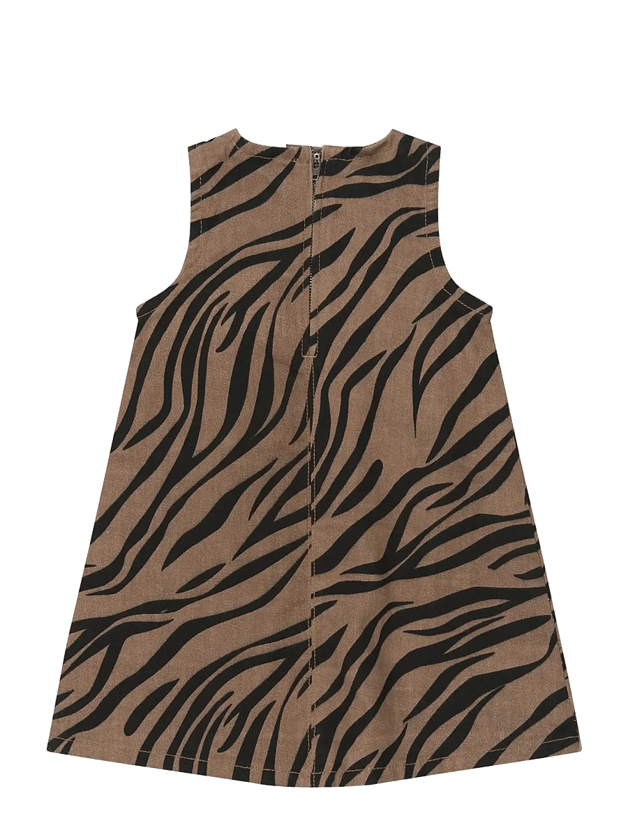The New - TNSTValonya S_L Denim Dress - taupe gray aop tn - 1