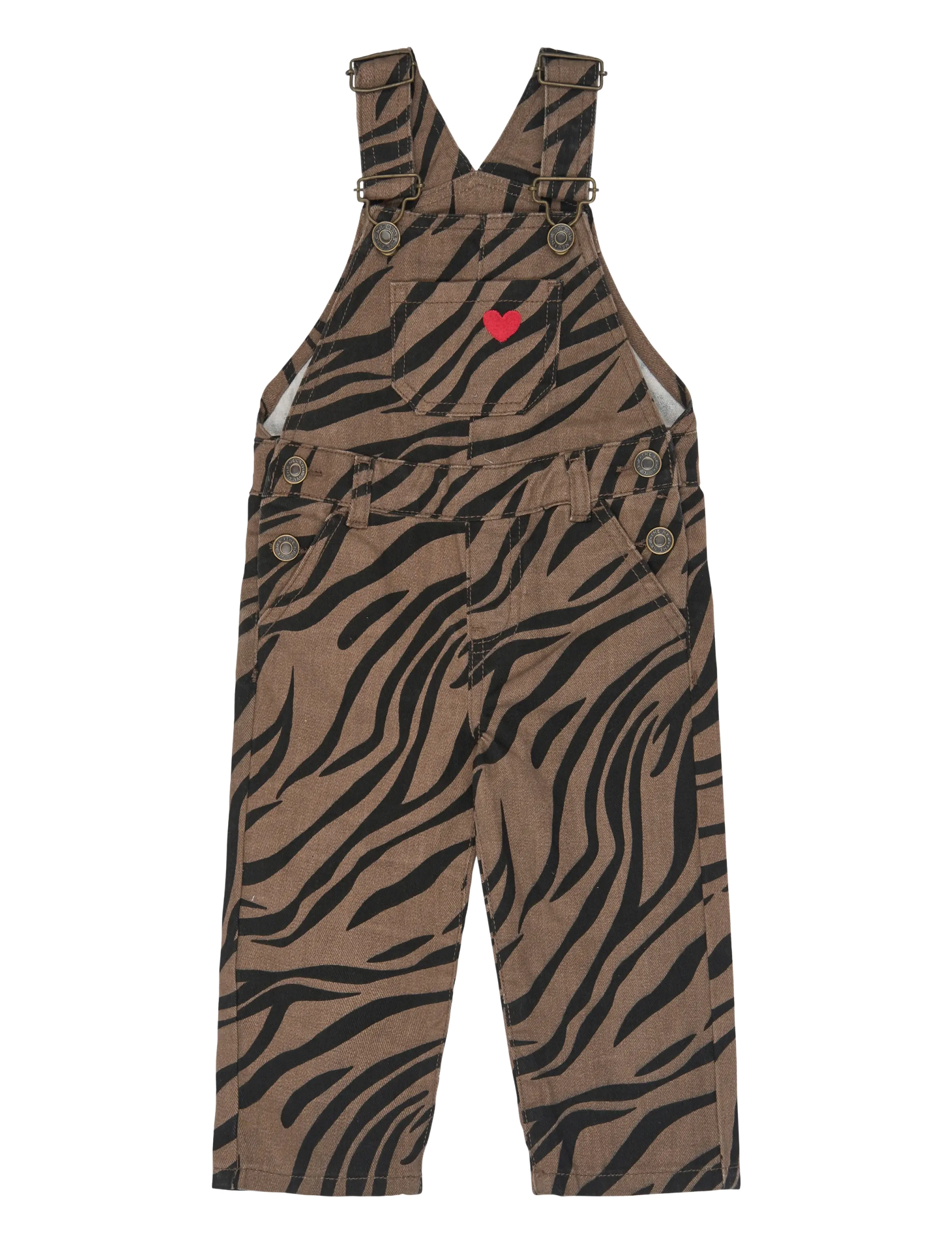 The New TNSTValonya Denim Dungarees - Buksedragter - TAUPE GRAY AOP TN / brown