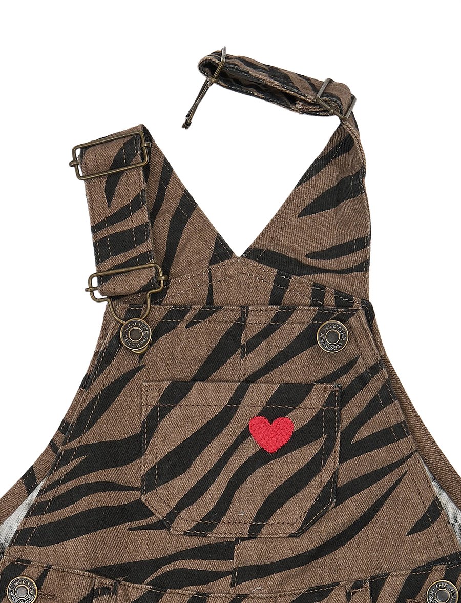The New - TNSTValonya Denim Dungarees - buksedragter - taupe gray aop tn - 5