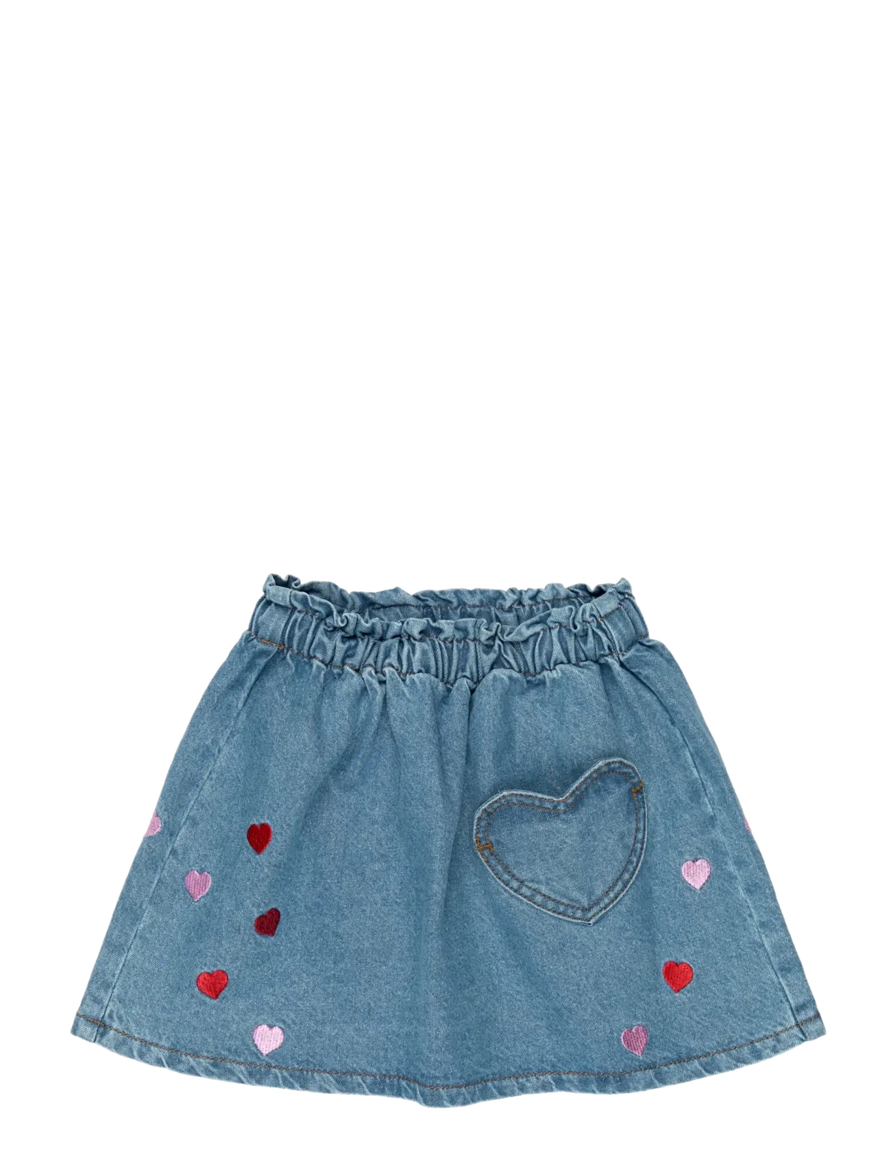 The New TNSTValora Denim Skirt - Kläder - LIGHT BLUE DENIM EMB / blue