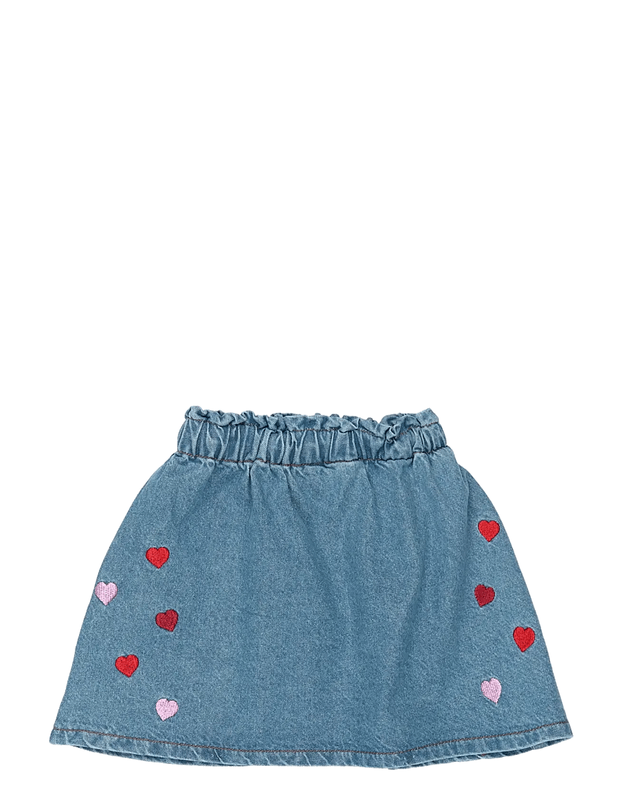 The New - TNSTValora Denim Skirt - light blue denim emb - 2