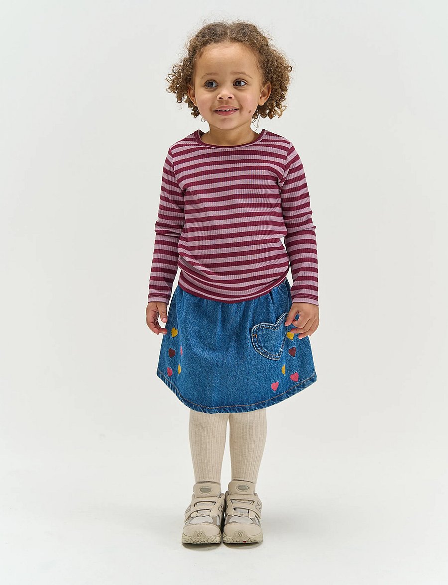 The New - TNSTValora Denim Skirt - light blue denim emb - 0