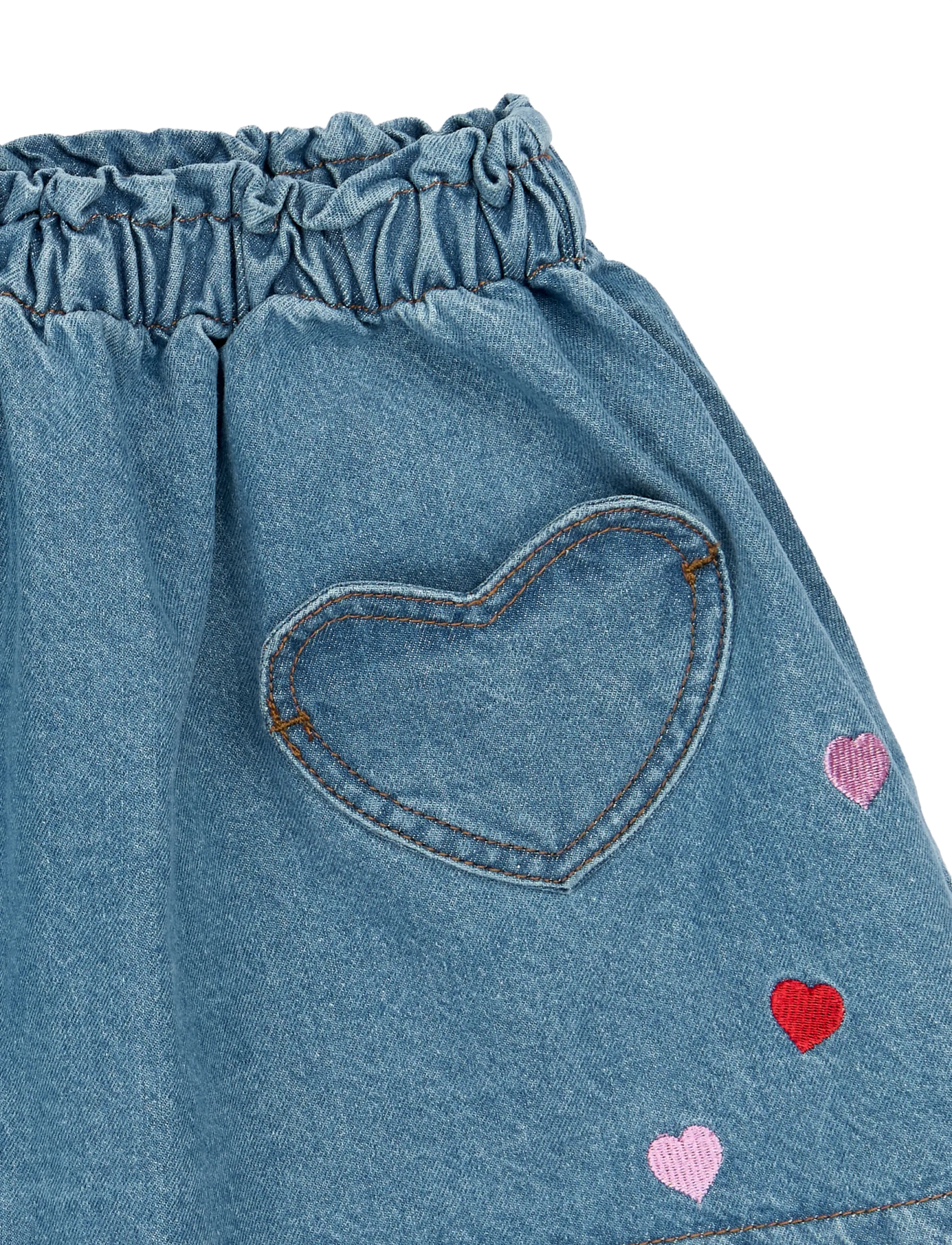 The New - TNSTValora Denim Skirt - light blue denim emb - 4