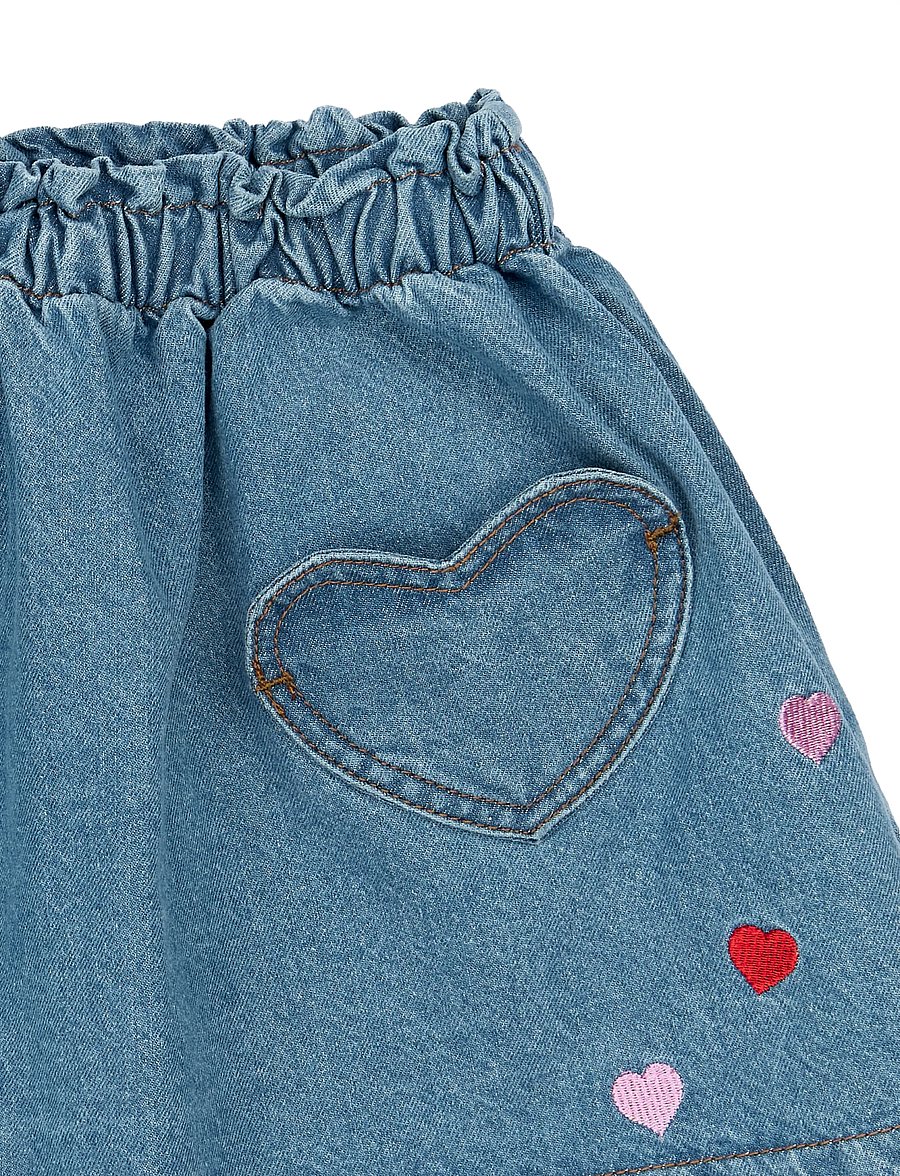The New - TNSTValora Denim Skirt - light blue denim emb - 4