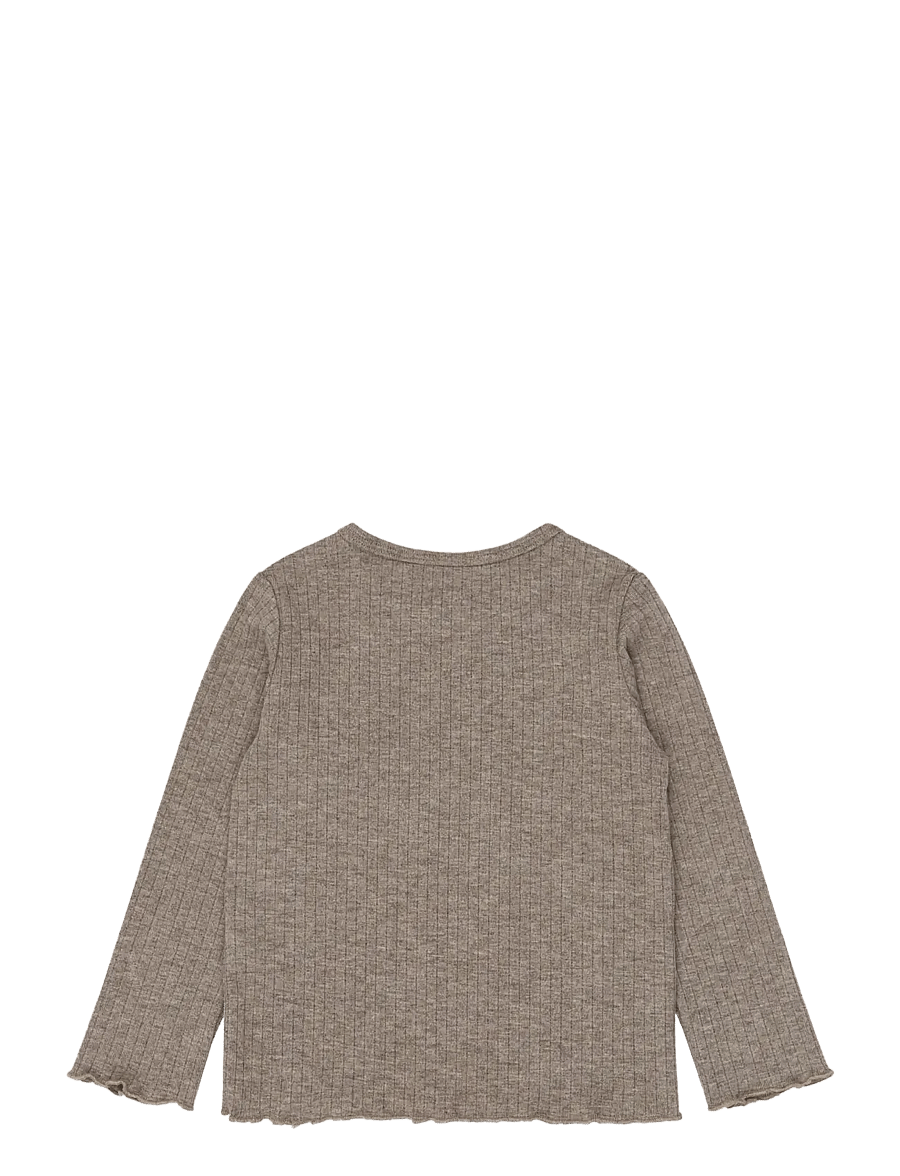 The New - TNSTVernata L_S Rib Tee - taupe gray tn - 2