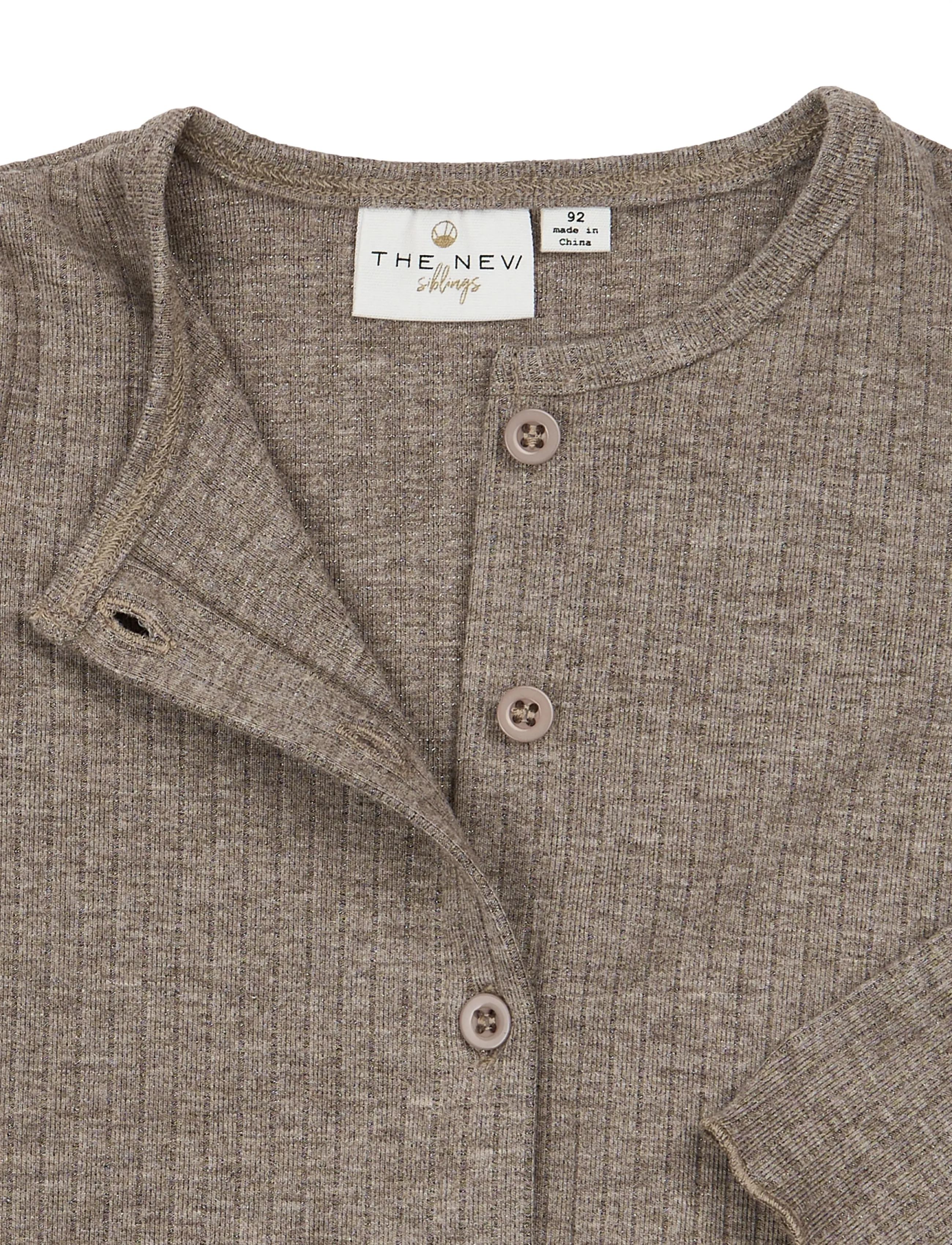 The New - TNSTVernata L_S Rib Cardigan - taupe gray tn - 4