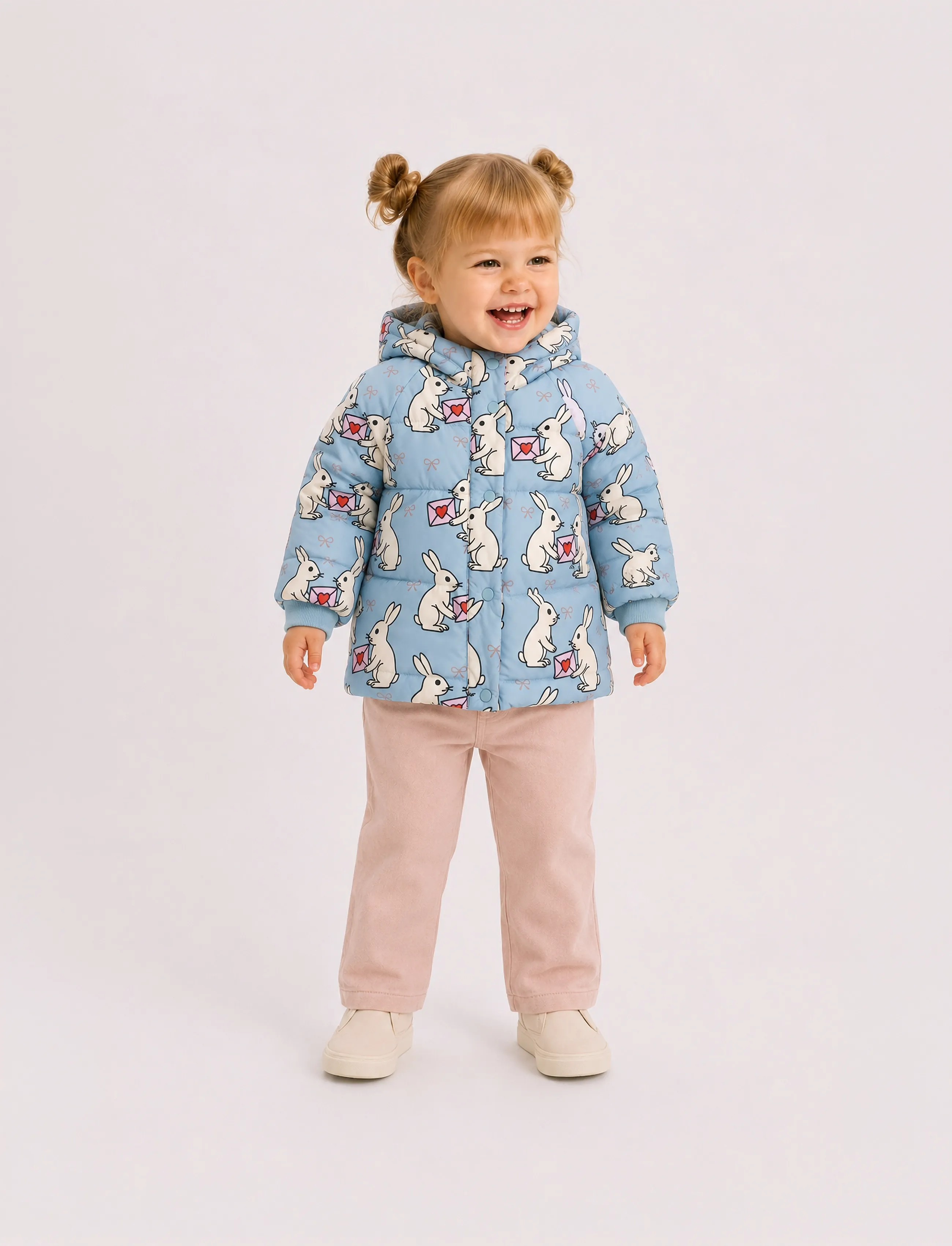 The New - TNSTUmma Puffer Jacket - ytterkläder - ashley blue aop - 0