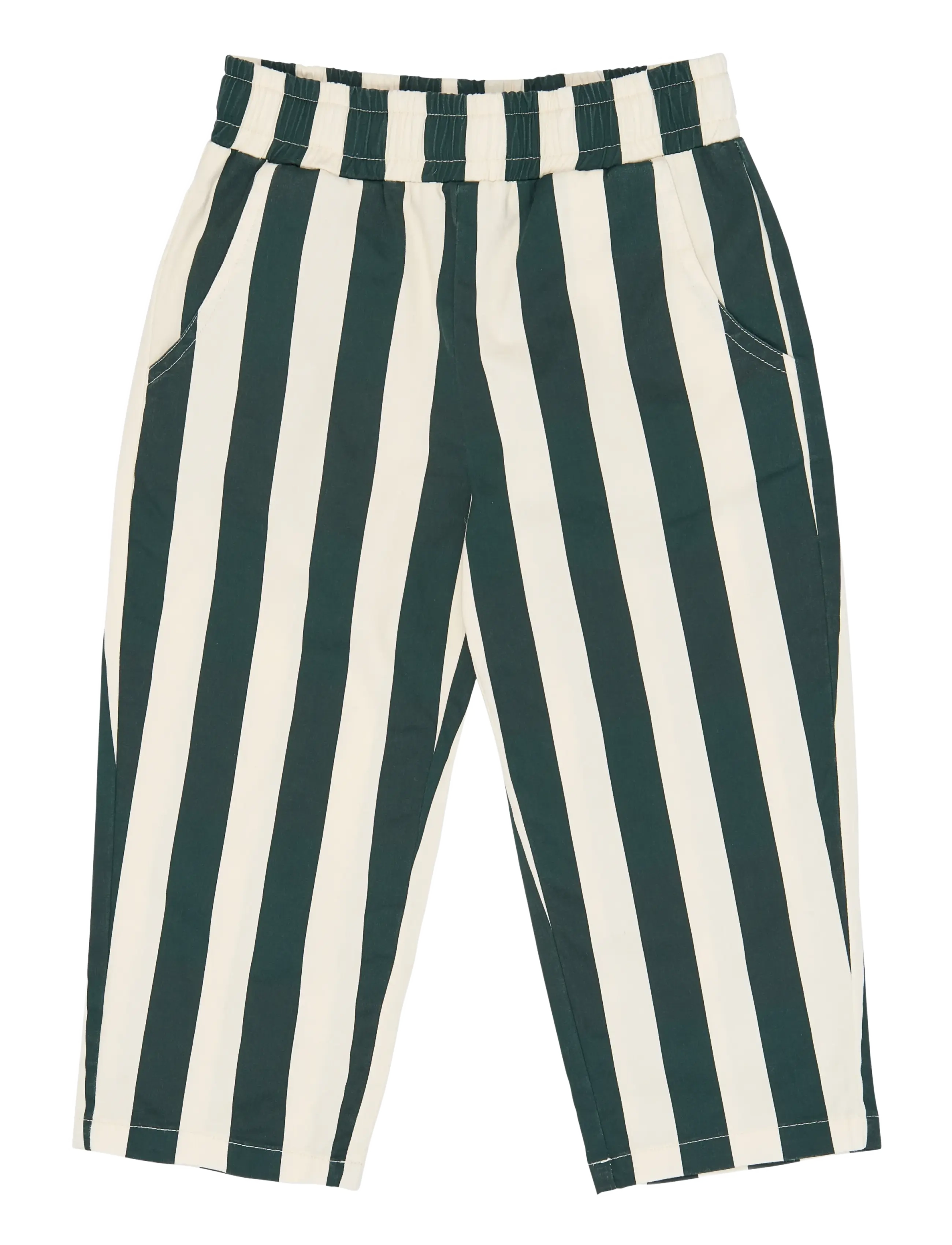 The New TNSTSilas Baggy Pants - Bottoms - JUNE BUG STRIPED / green